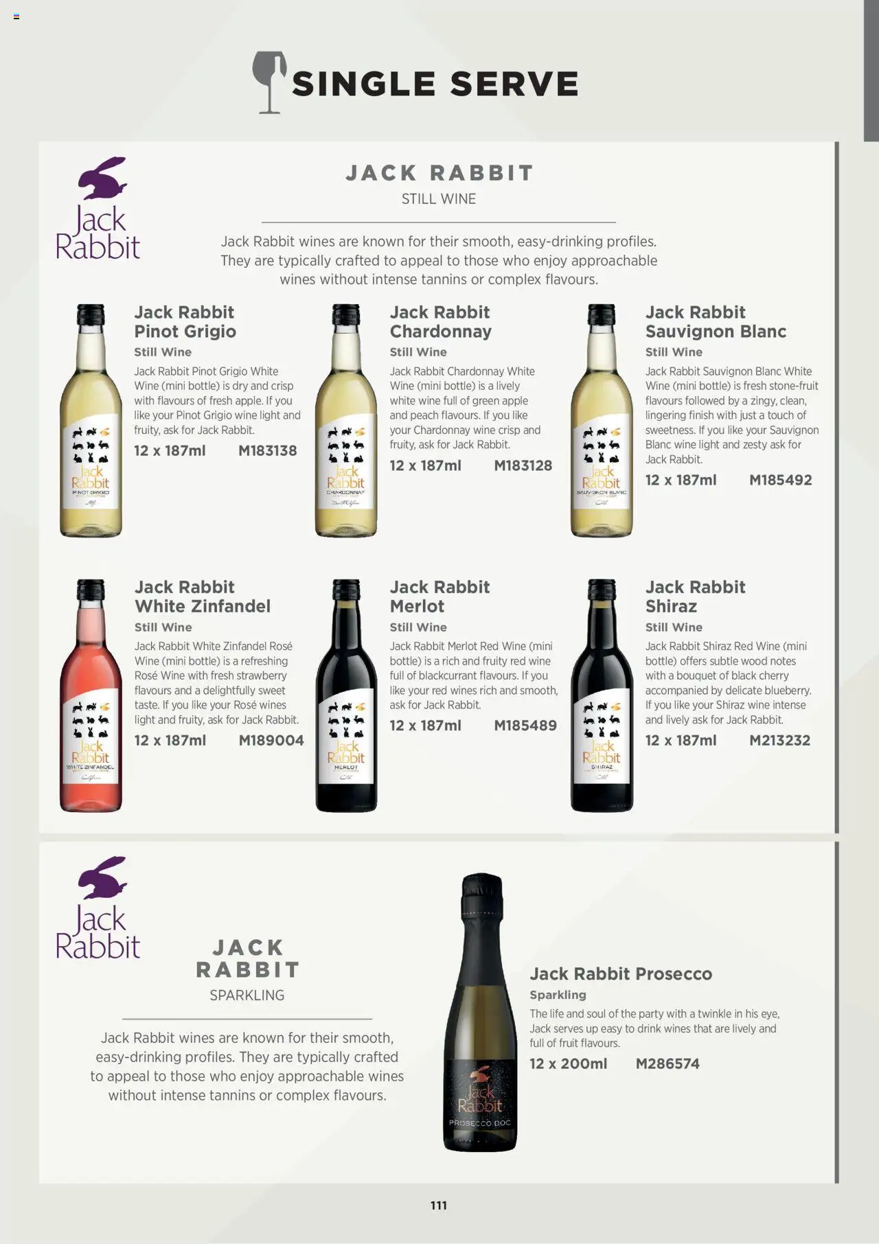 {H1} | Page: 111 | Products: Fruit, Prosecco, Rosé wine, Wine