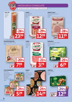 Ofertele Auchan valabile de la 06.05.2026 | Pagină: 6 | Produse: Hacıyatmaz Kedi Oyuncağı, Crenvurști, Salam, Legume