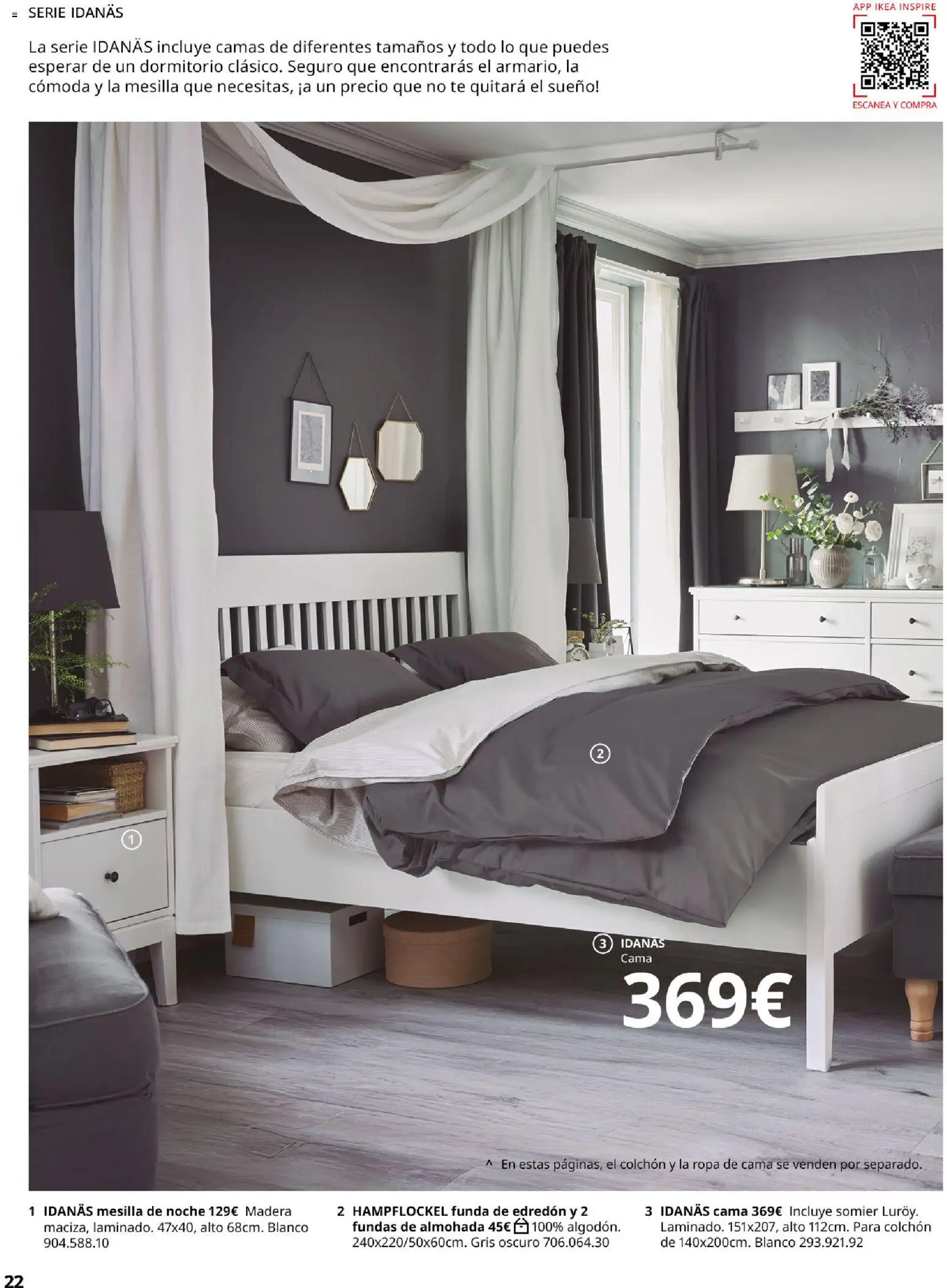Catálogo IKEA Muebles para el dormitorio │ válido desde el 01/02/2026 | Página: 22 | Productos: Edredón, Somier, Cómoda, Cama