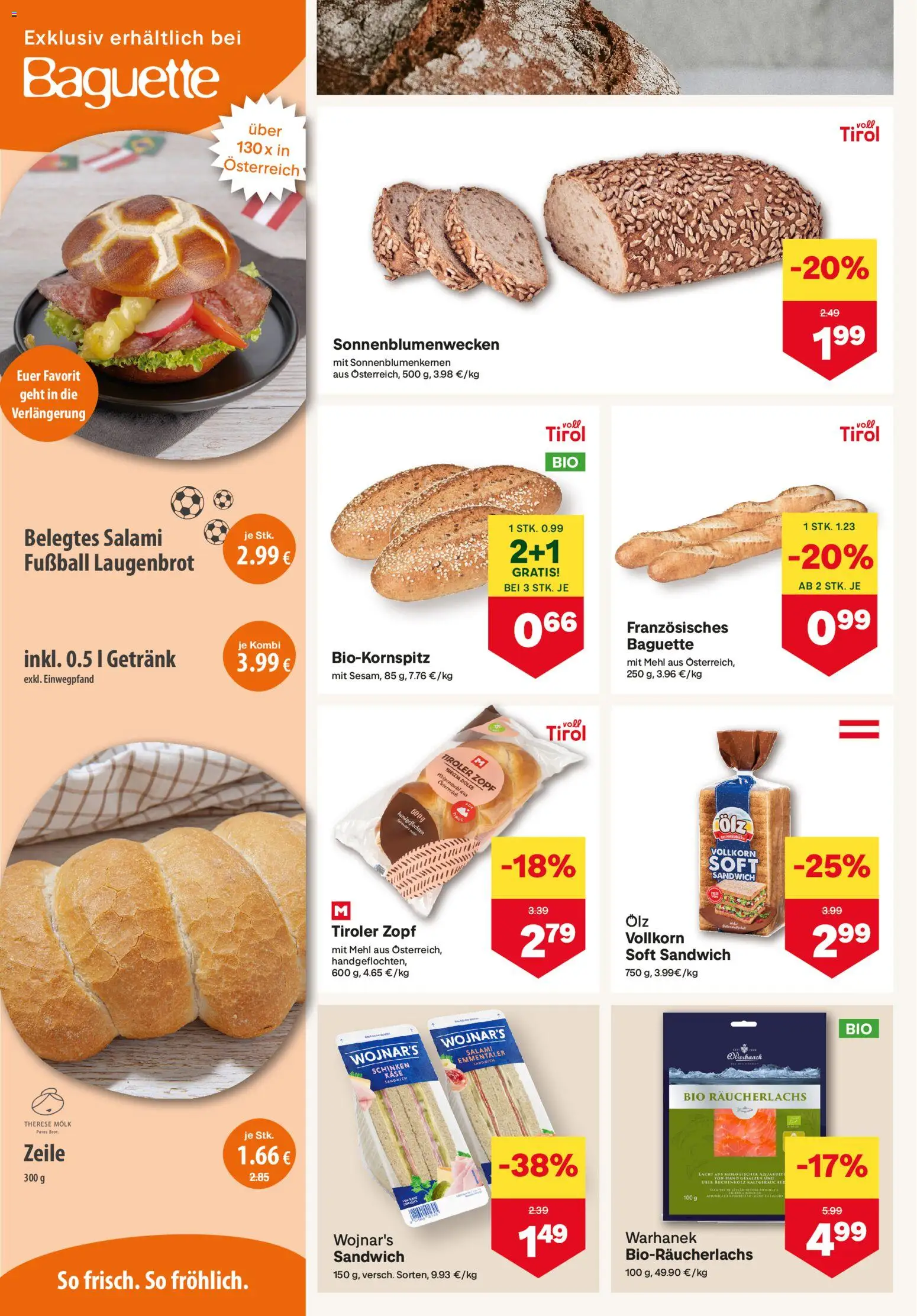 MPREIS Flugblatt gültig ab 16.07.2026 | Seite: 4 | Produkte: Jääkaappipakastin, Käse, Salami, Schinken