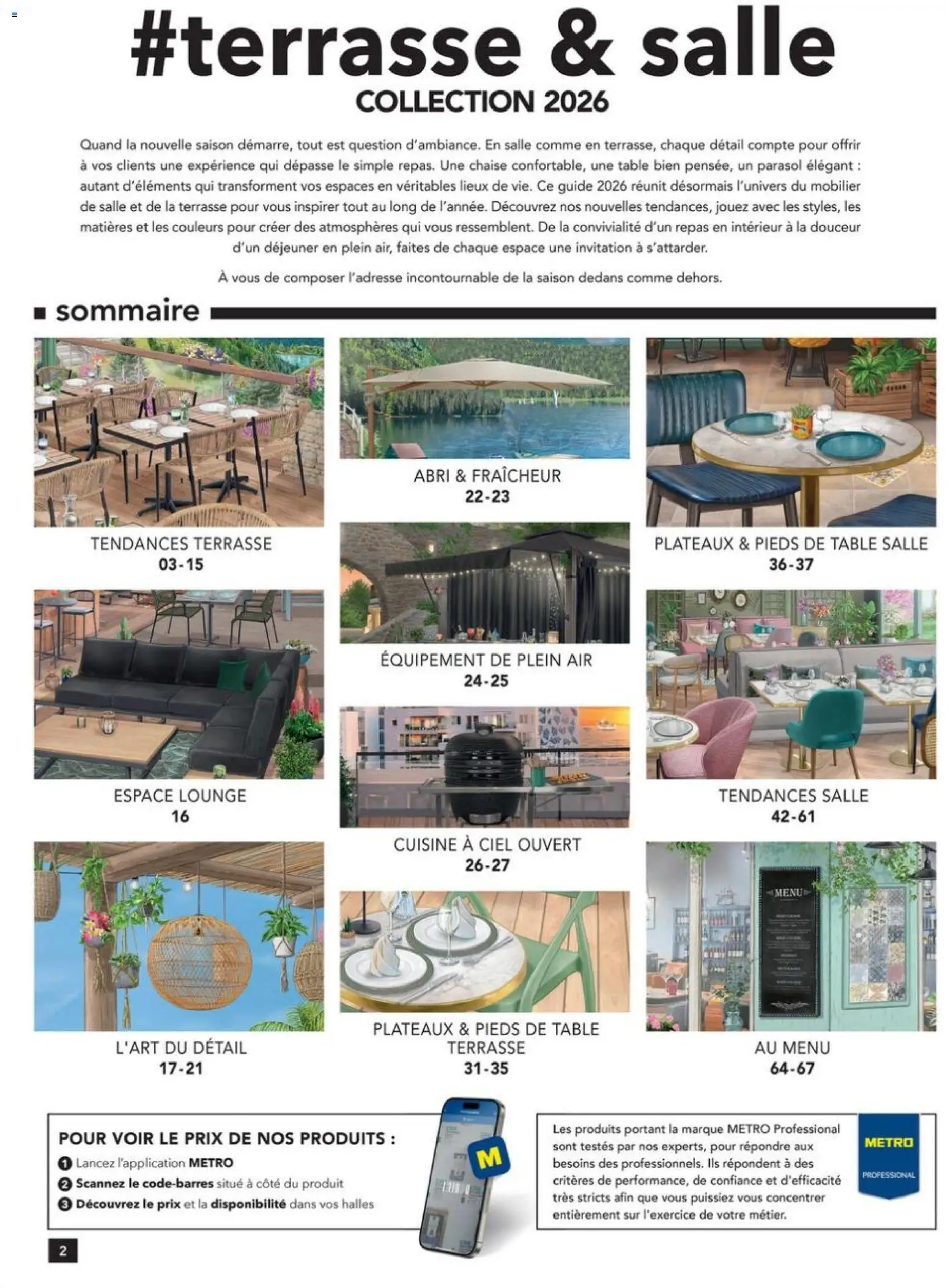 {H1} | Page: 2 | Produits: Table, Chaise, Parasol