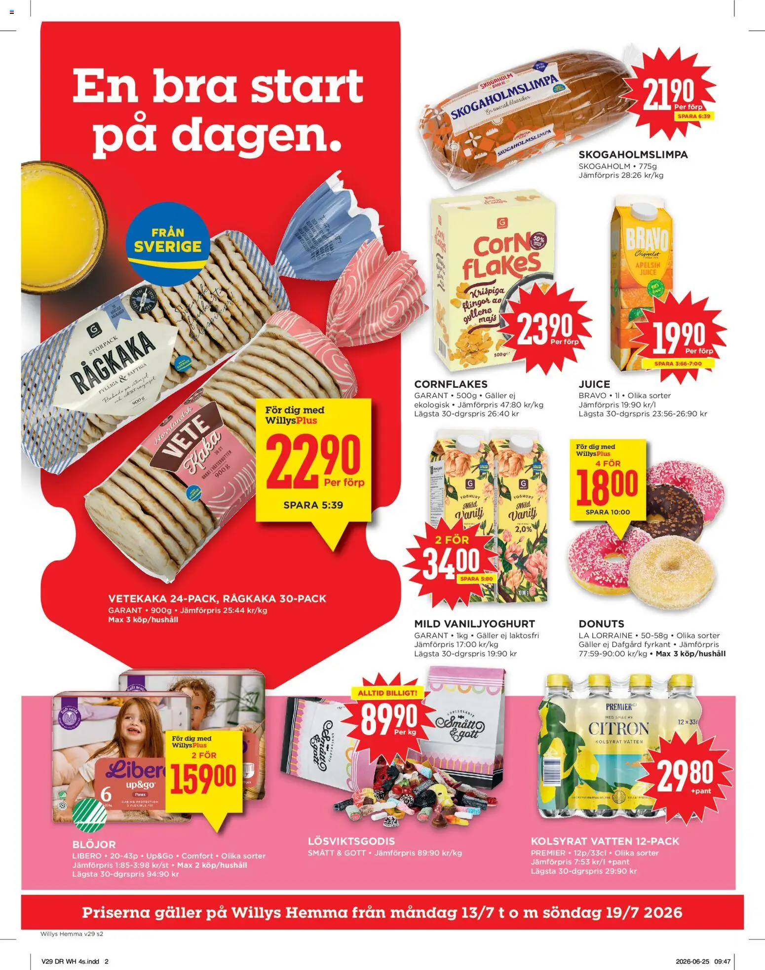 Willys reklamblad aktuell från 13/07/2026 | Sida: 2
