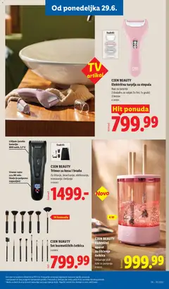 CIEN BEAUTY Električna turpija za stopala, Rad na baterije, 2 dodatka za valjak (1x fini, 1x grubi), 2 brzine, # 508824 - pregled Lidl kataloga - važi od 25.06.2026 | Strana: 91