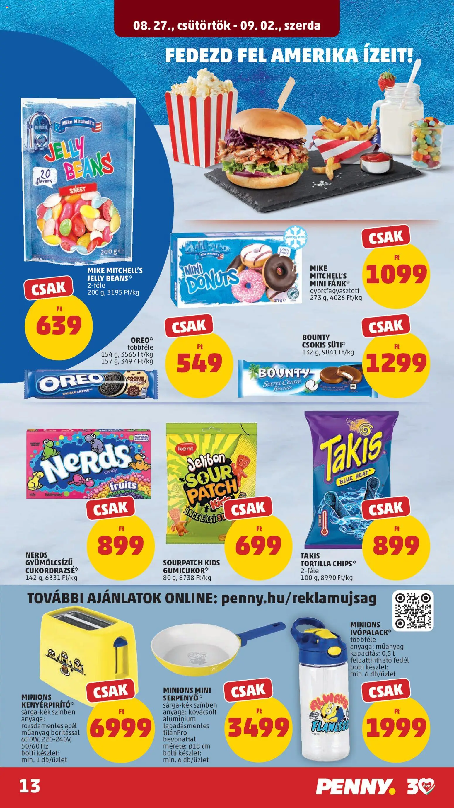PENNY akciós ujság - amely érvényes a következő dátumtól: 2026.08.27. | Oldal: 17 | Termékek: Chips, Fánk, Tortilla chips, Gyorsfagyasztott