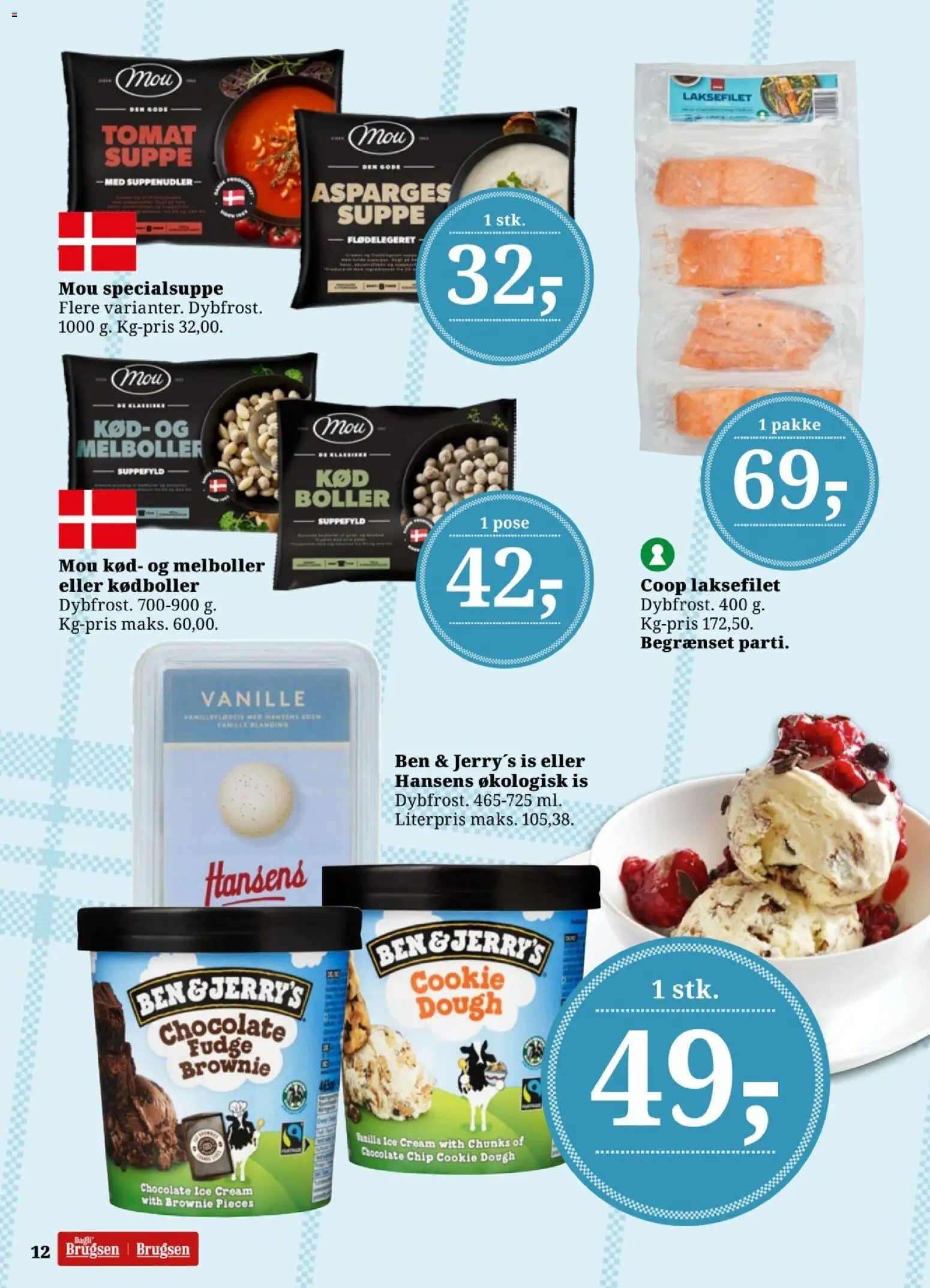 Dagli'Brugsen tilbudsavis – gyldig fra 09/10/2026 | Side: 12 | Produkter: Is, Suppe, Asparges