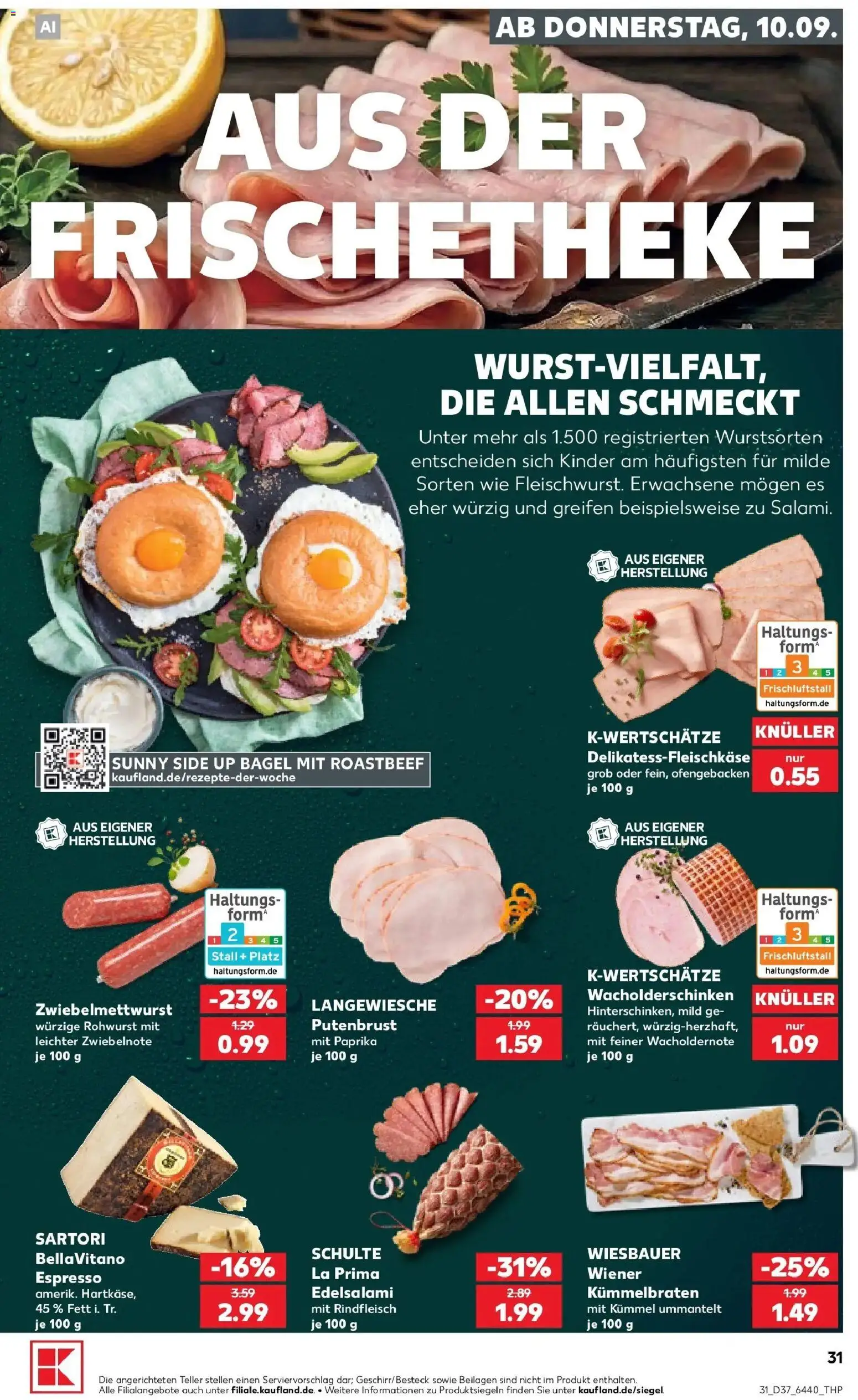 Kaufland Prospekt Rüsselsheim Am Main – gültig ab 07.09.2026 | Seite: 40 | Produkte: Beilagen, Putenbrust, Roastbeef, Paprika