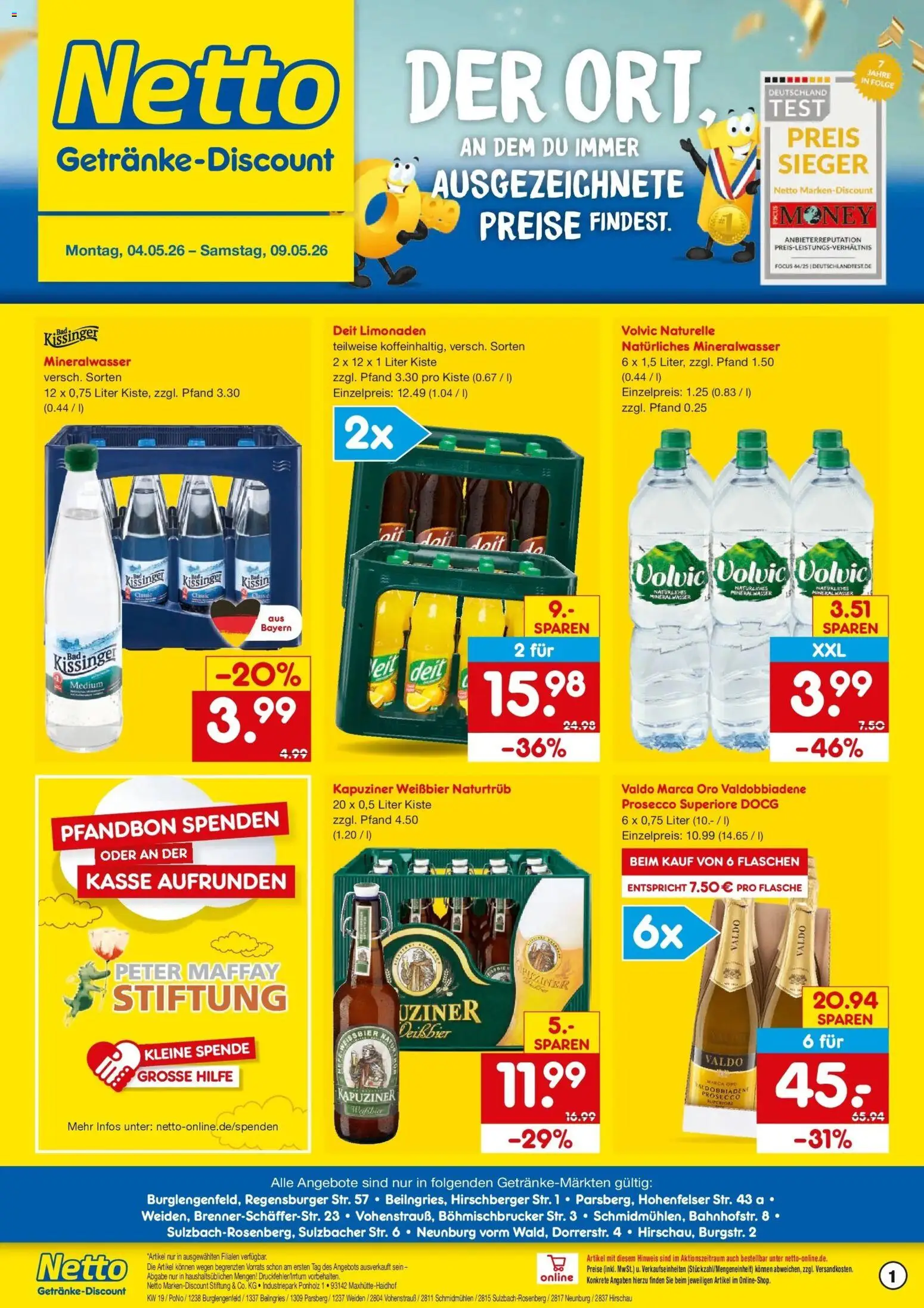Netto Marken-Discount Prospekt Weiden	 – gültig ab 04.05.2026 | Seite: 1