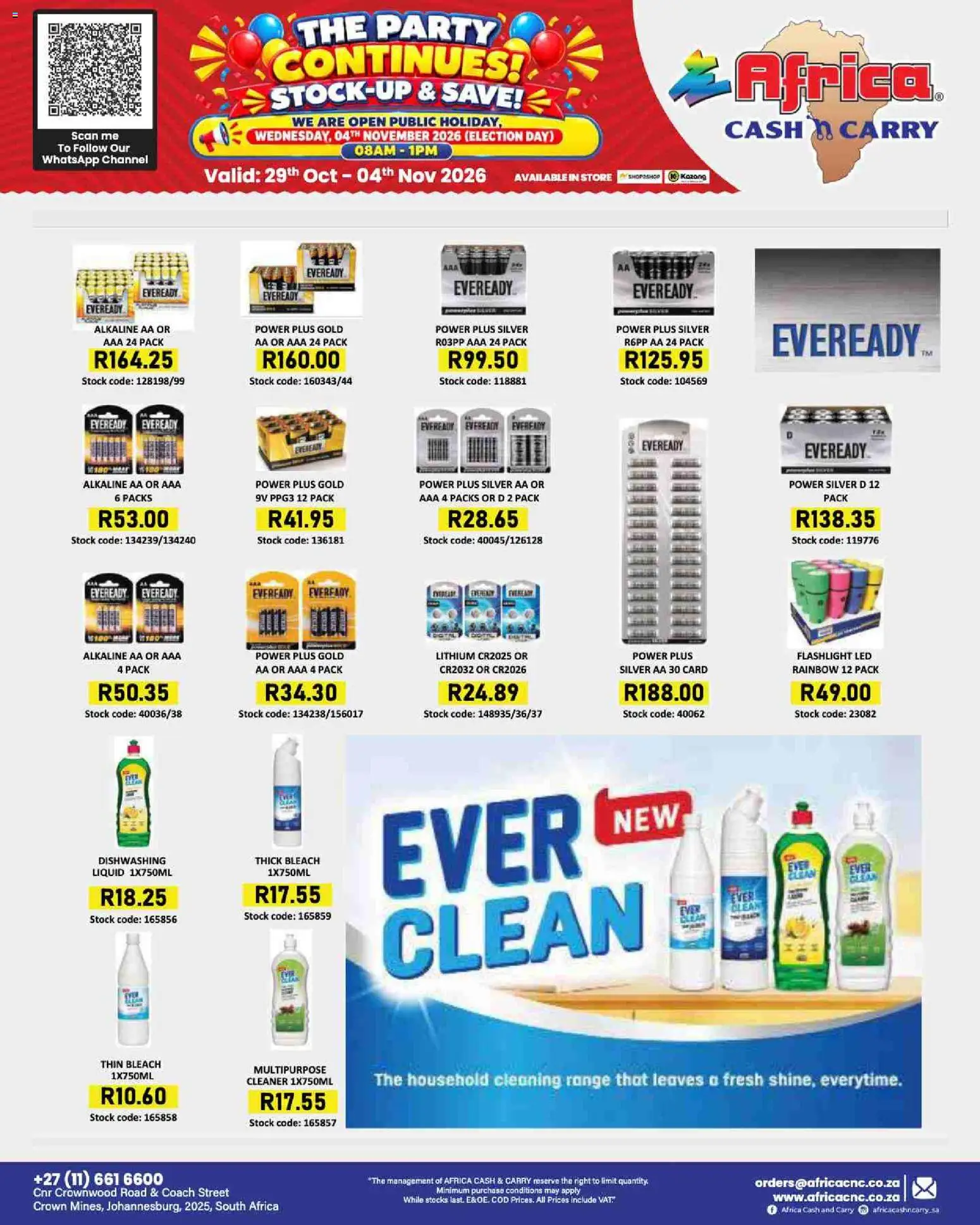 New Africa Cash & Carry catalogue – valid from 29/10/2026 | Page: 122