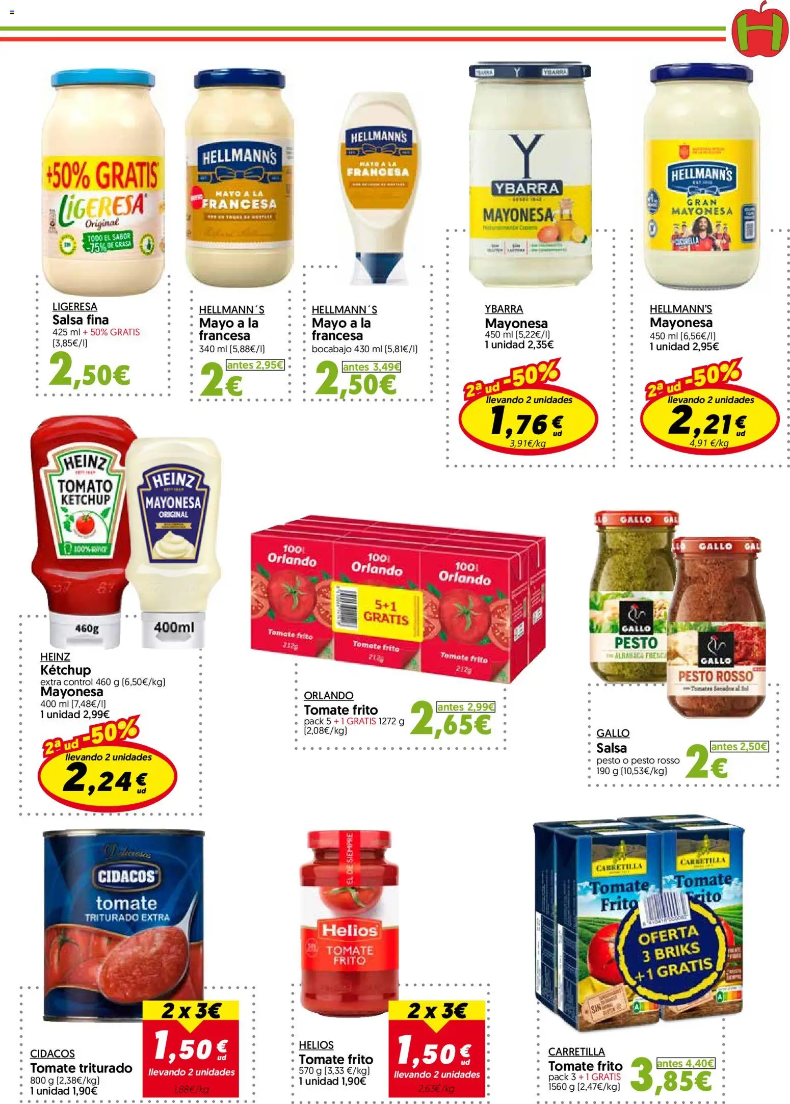 Hiper Usera folleto │ válido desde el 26/08/2026 | Página: 19 | Productos: Tomate, Pesto, Mayonesa, Tomate triturado