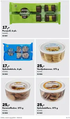 Forhåndsvisning av Biltema kundeavis Drikke, snacks og godteri - National gyldig fra 04/09/2026 | Side: 14 | Produkter: Godteri, Snacks