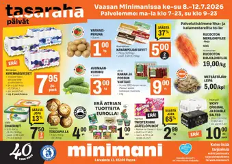 Minimani-mainoslehti voimassa 08/07/2026 alkaen