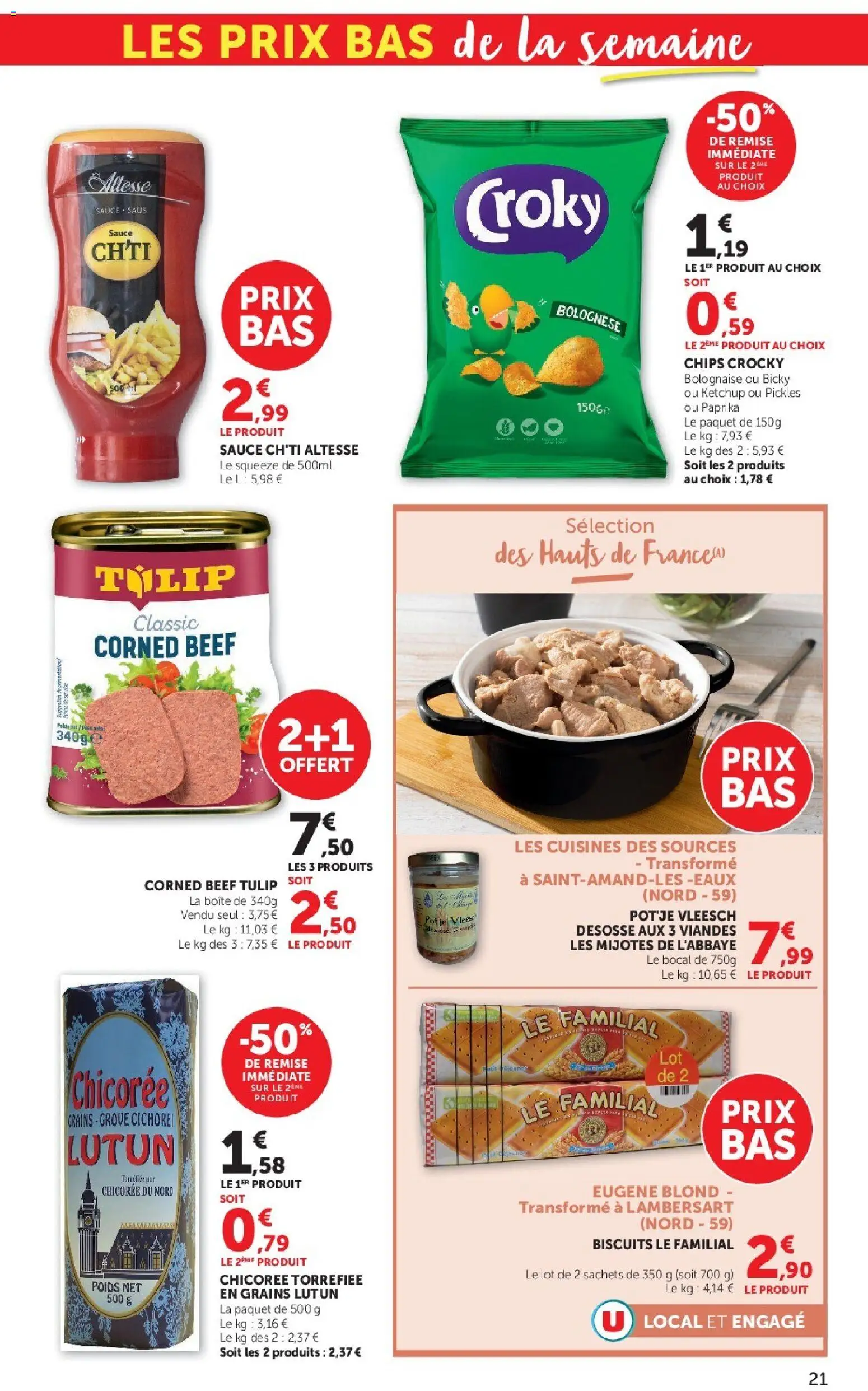 {H1} | Page: 21 | Produits: Paprika, Poids, Chips, Ketchup