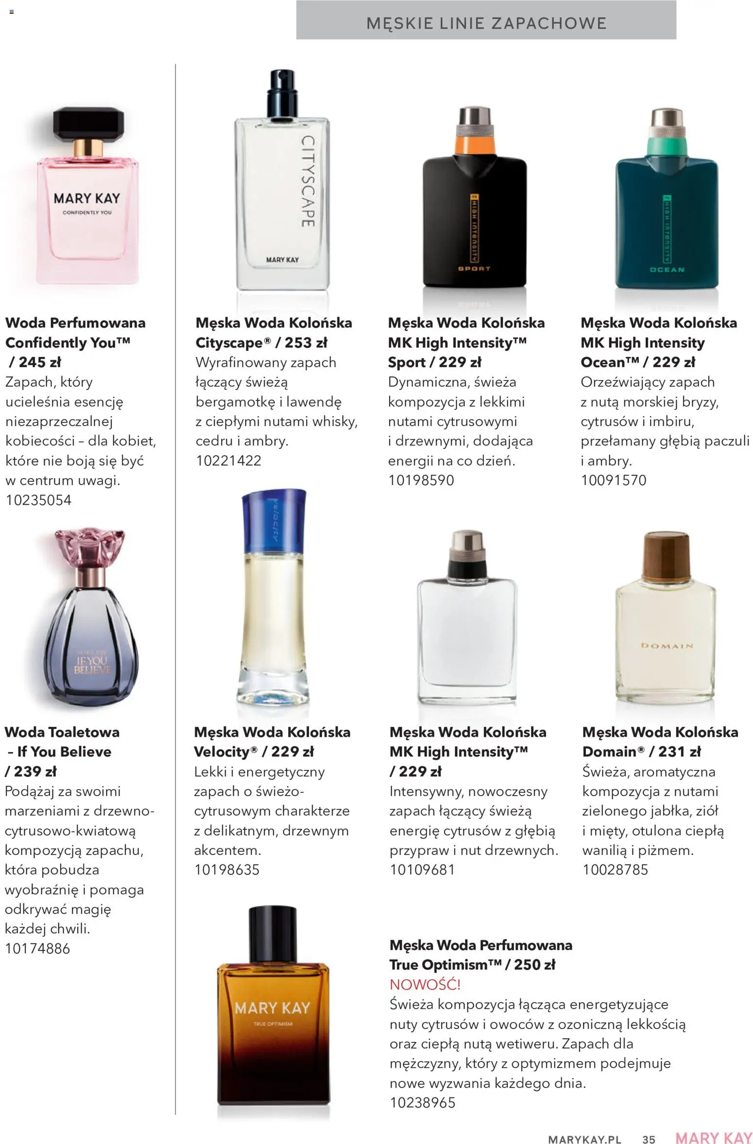 Mary Kay Katalog od 05.10.2026 | Strona: 35 | Produkty: Zapach, Woda toaletowa, Woda, Wanilia