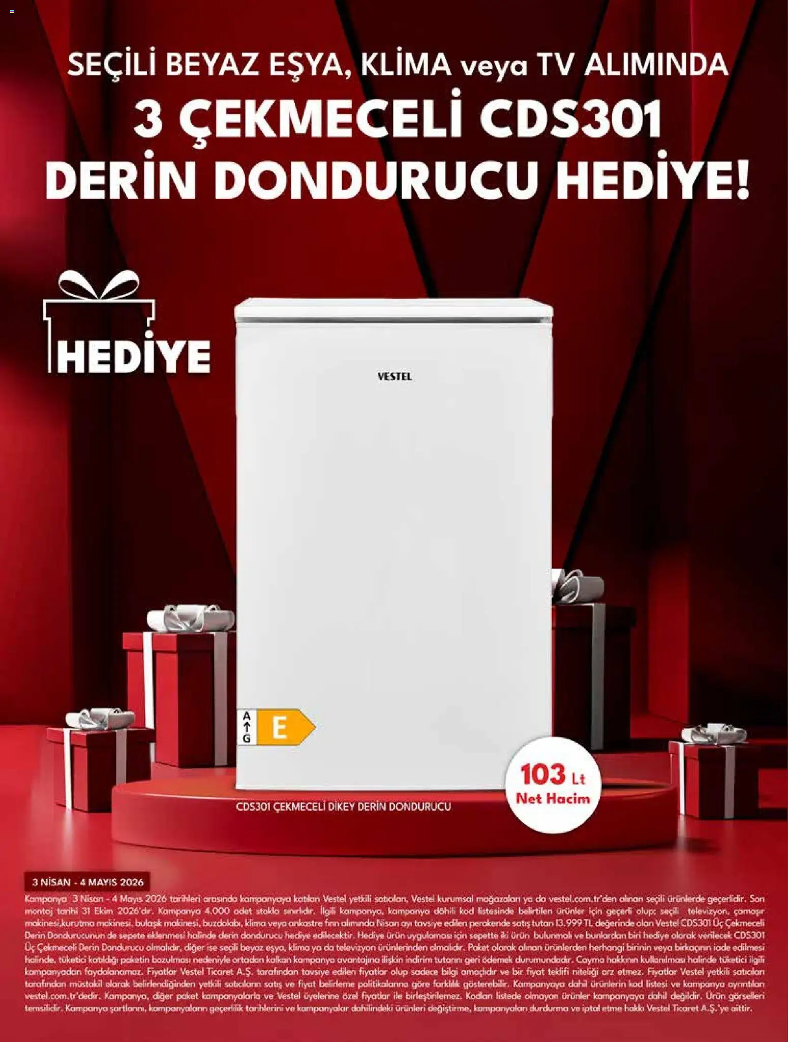 Vestel Katalog - 03.04.2026 tarihinden itibaren geçerlidir | Sayfa: 6 | Ürünler: Kalkan, TV, Televizyon, Klima