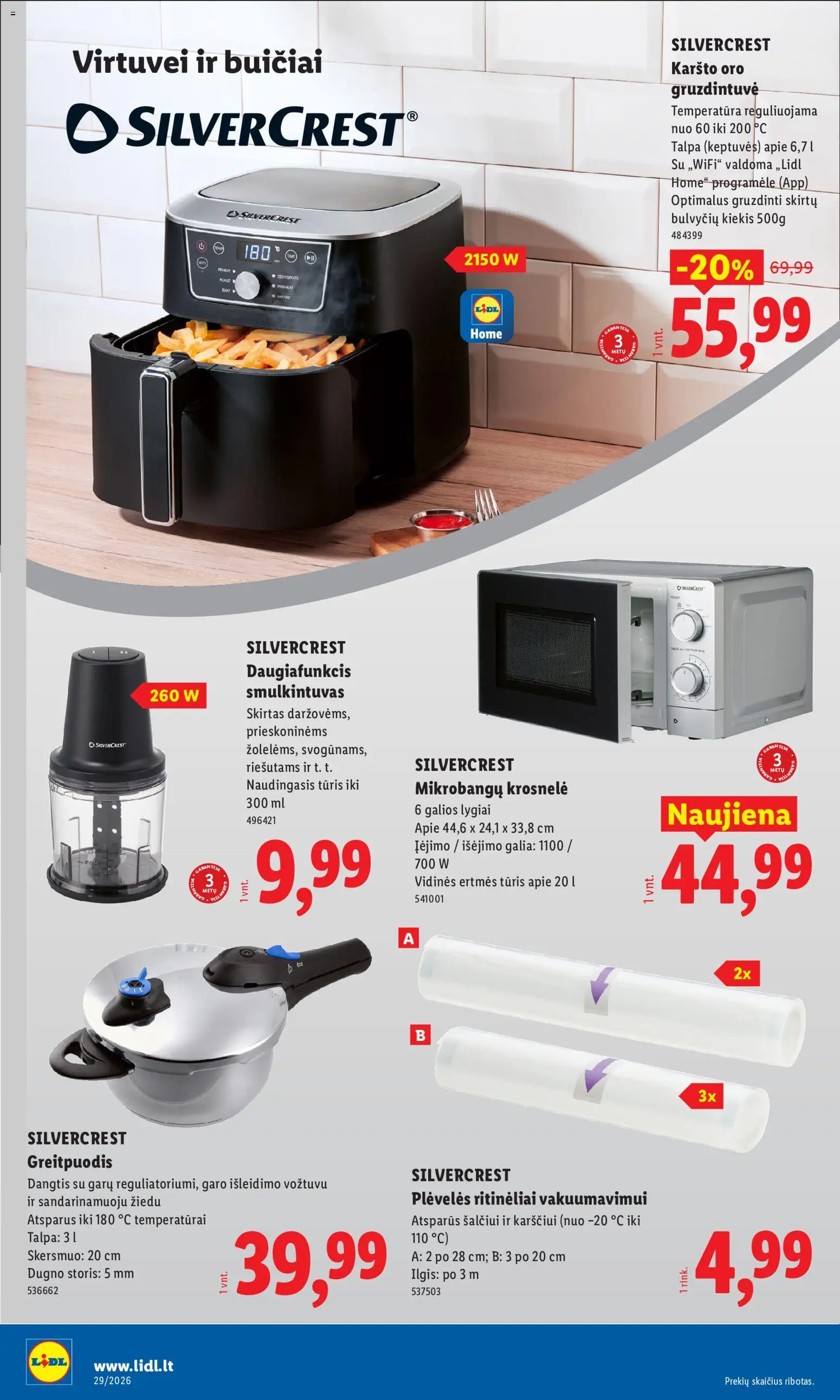 LIDL akcijos nuo 2026.07.13 | Puslapis: 22 | Prekių: Smulkintuvas, Mikrobangų krosnelė