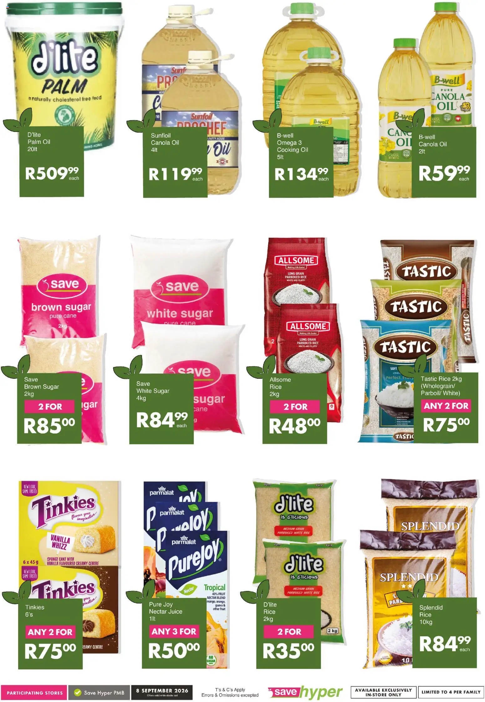 New Save catalogue – valid from 08/09/2026 | Page: 11 | Products: Vanilla, Oil, Fruit, Sugar