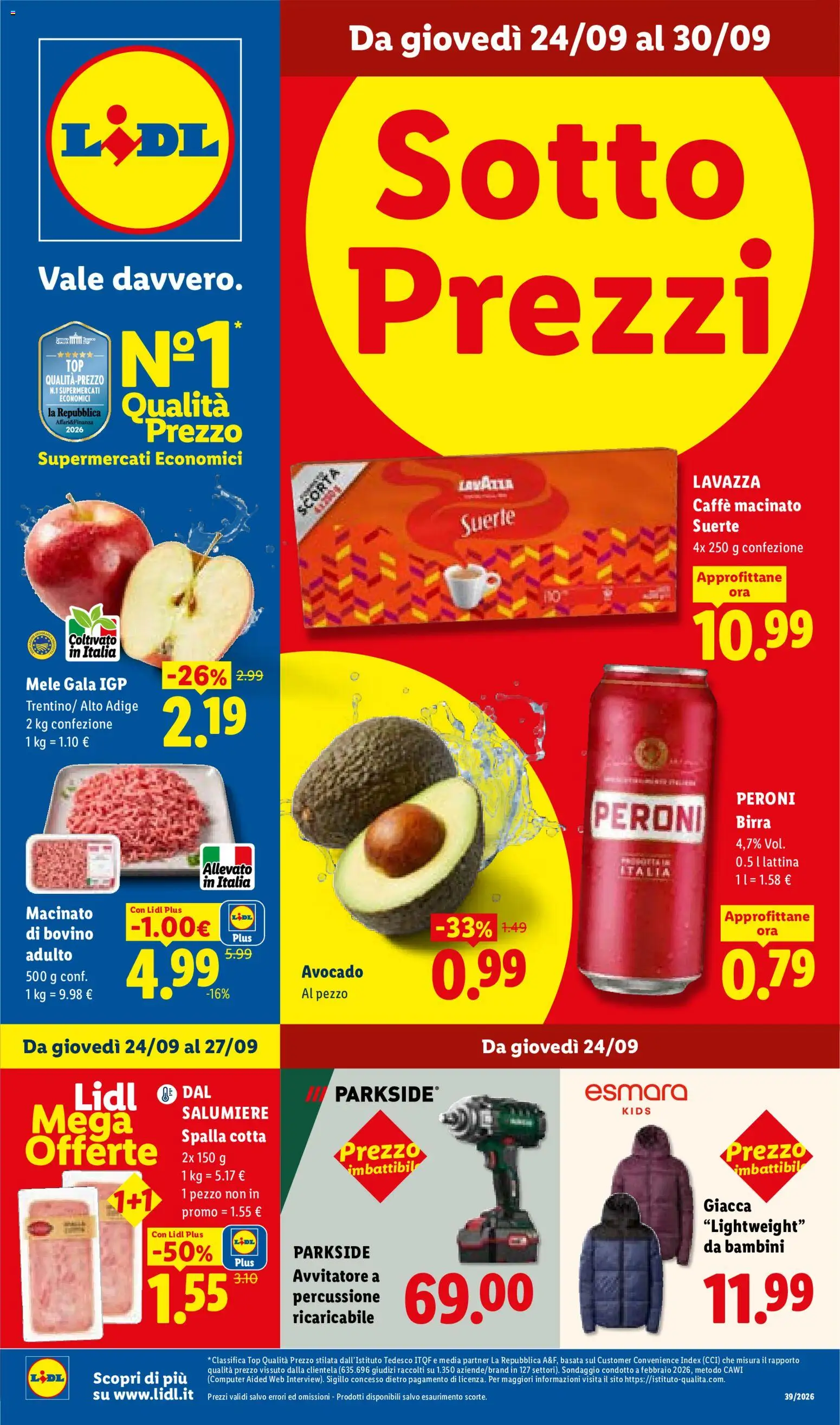 Volantino Lidl del 24/09/2026 | Pagina: 1