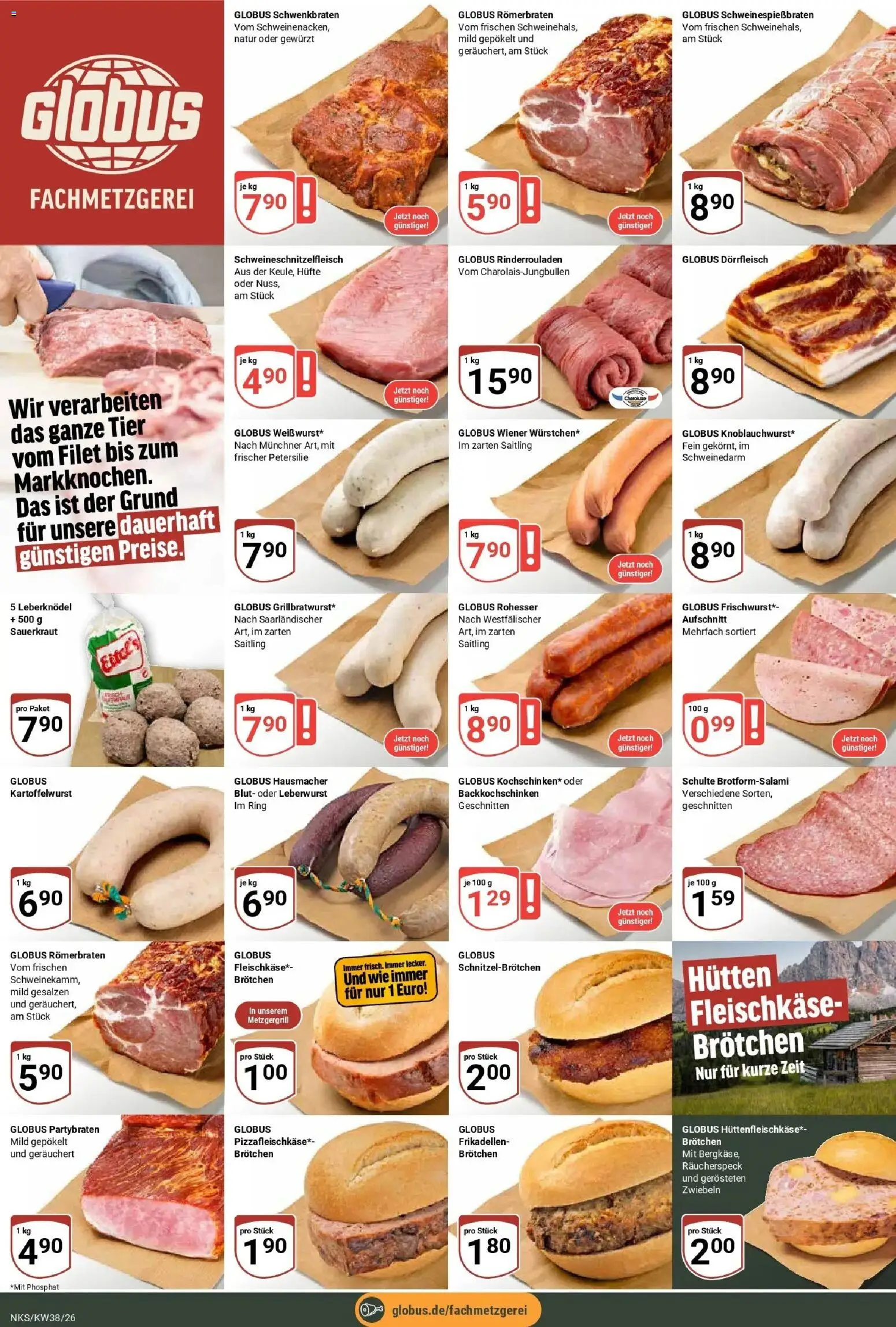 Globus Prospekt Neunkirchen (ab 14.09.2026) » Angebote online | Seite: 8 | Produkte: Leberknödel, Rinderrouladen, Zwiebeln, Petersilie