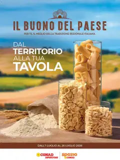 Anteprima del volantino Spazio Conad volantino Buono del Paese valido a partire dal 01/07/2026