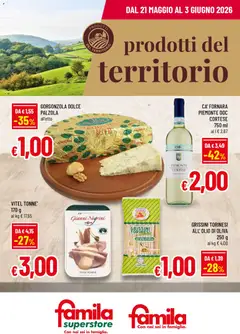 Anteprima del volantino Famila volantino Prodotti del Territorio valido a partire dal 21.05.2026