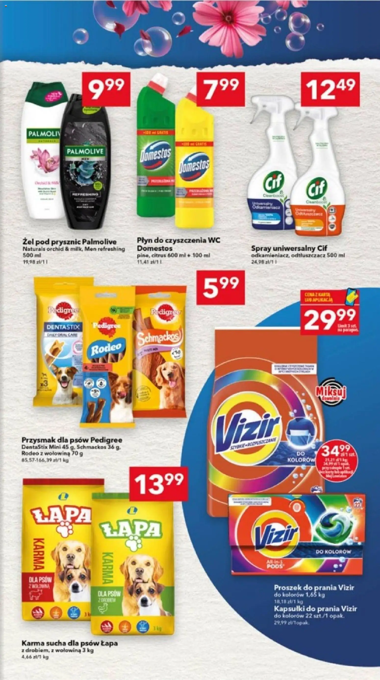 Lewiatan gazetka - Ostrów Wielkopolski od 21.05.2026 | Strona: 15 | Produkty: Kapsułki do prania Vizir, Pedigree, Prysznic, Proszek do prania