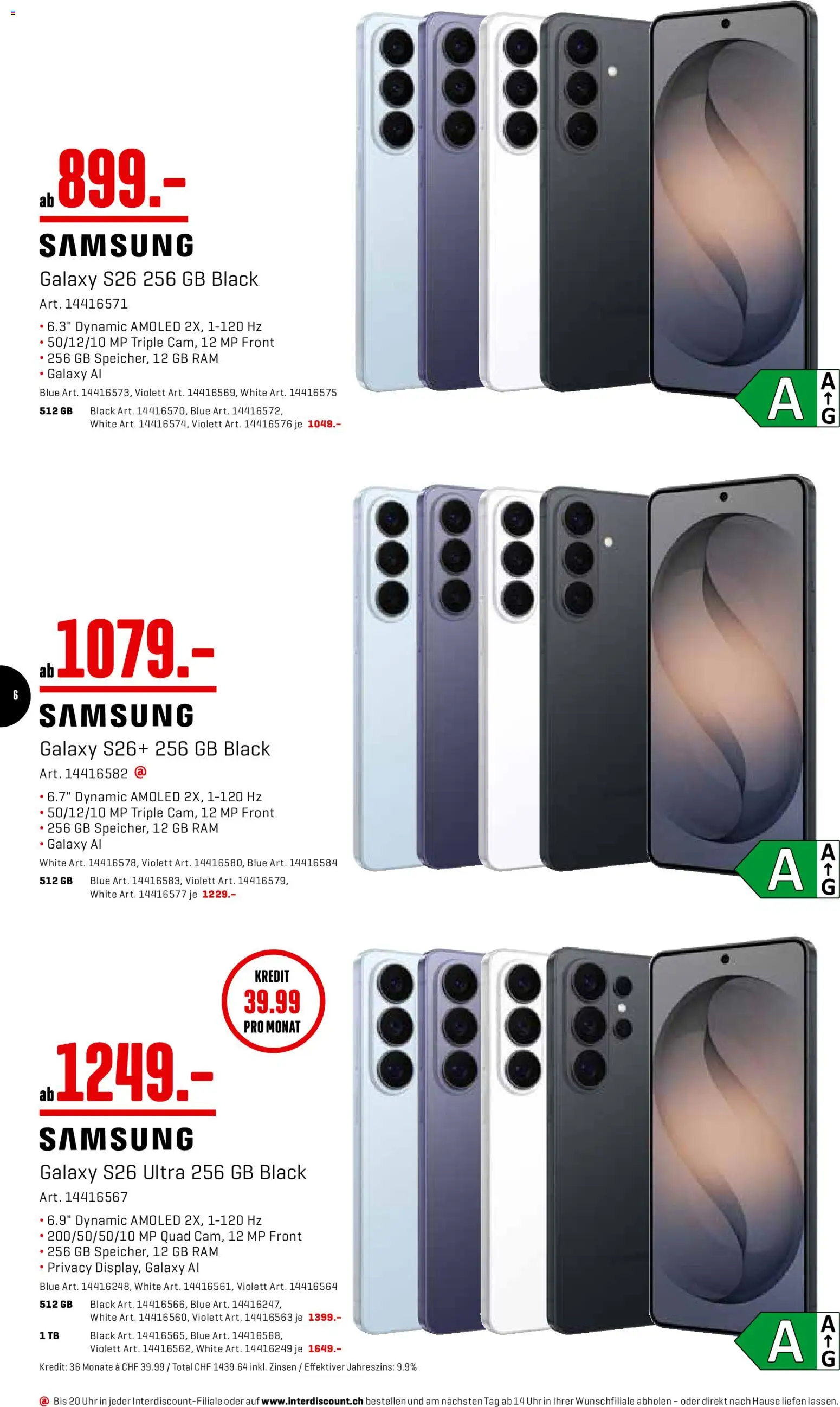 Interdiscount aktionen – gültig ab 06.04.2026 | Seite: 6 | Produkte: Uhr, Samsung