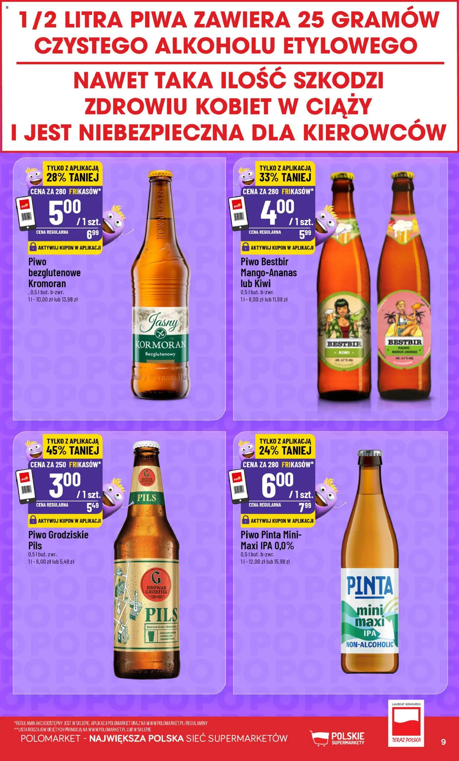 POLOmarket gazetka - Frikasowe Hity od 16.09.2026 | Strona: 9 | Produkty: Piwo, Kiwi
