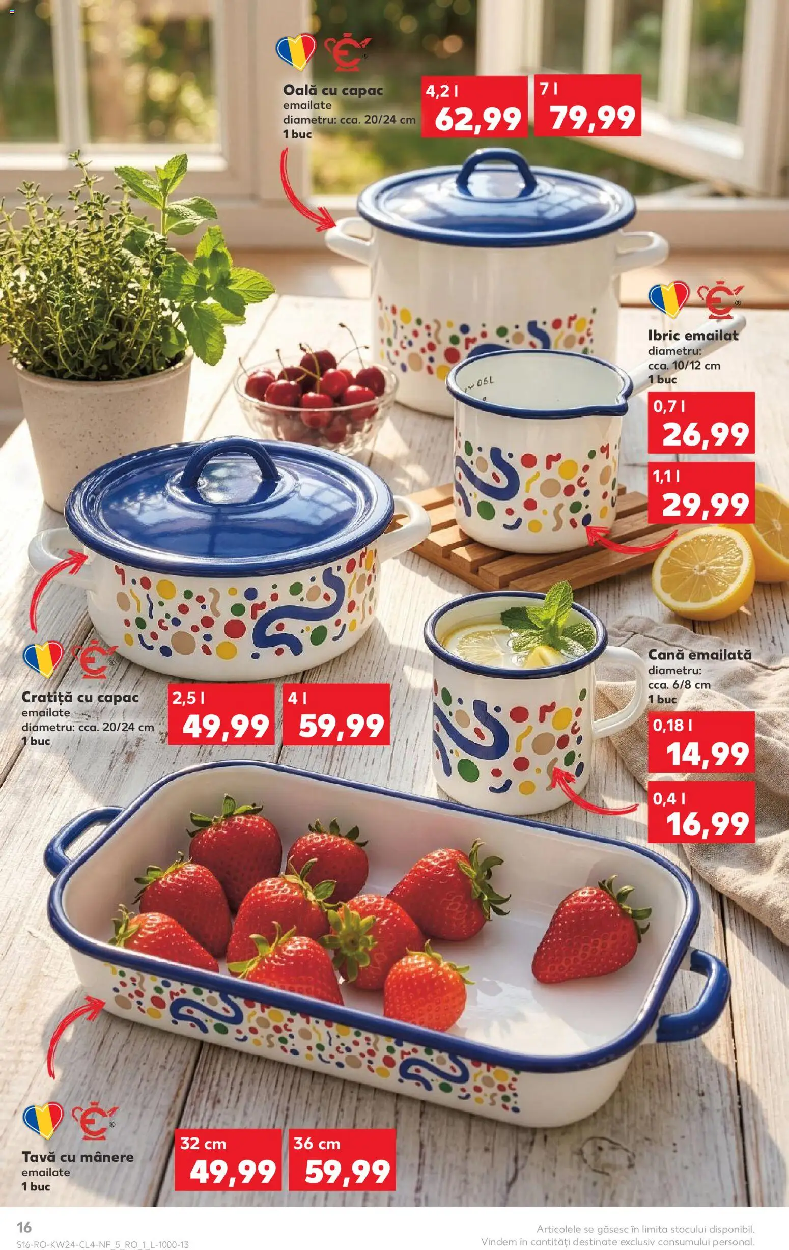 Noul catalog Kaufland – valabil de la 10.06.2026 | Pagină: 16 | Produse: Cratiță, Oală