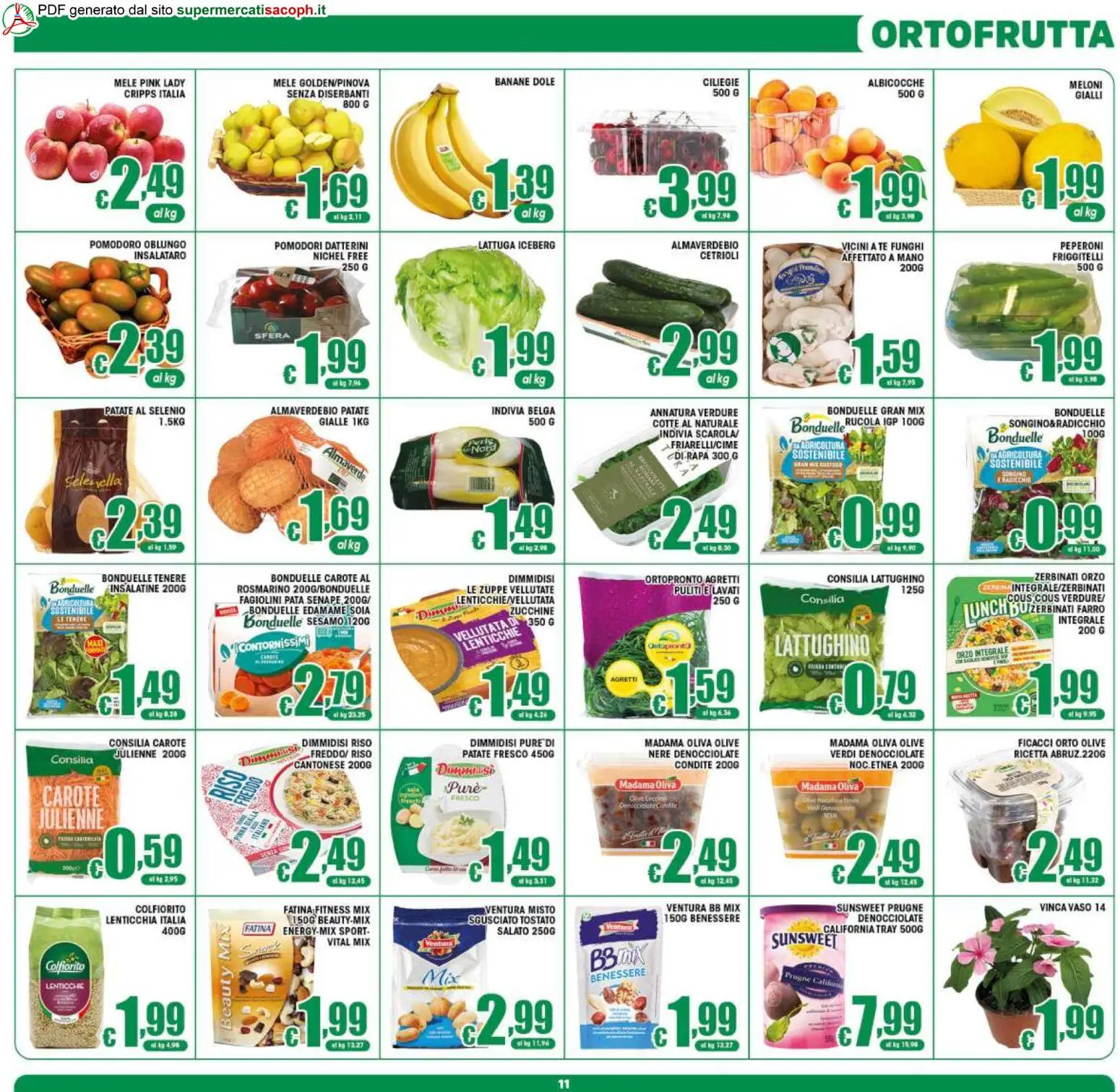 Volantino Sacoph del 20.05.2026 | Pagina: 11 | Prodotti: Tè, Verdure, Pomodoro, Funghi