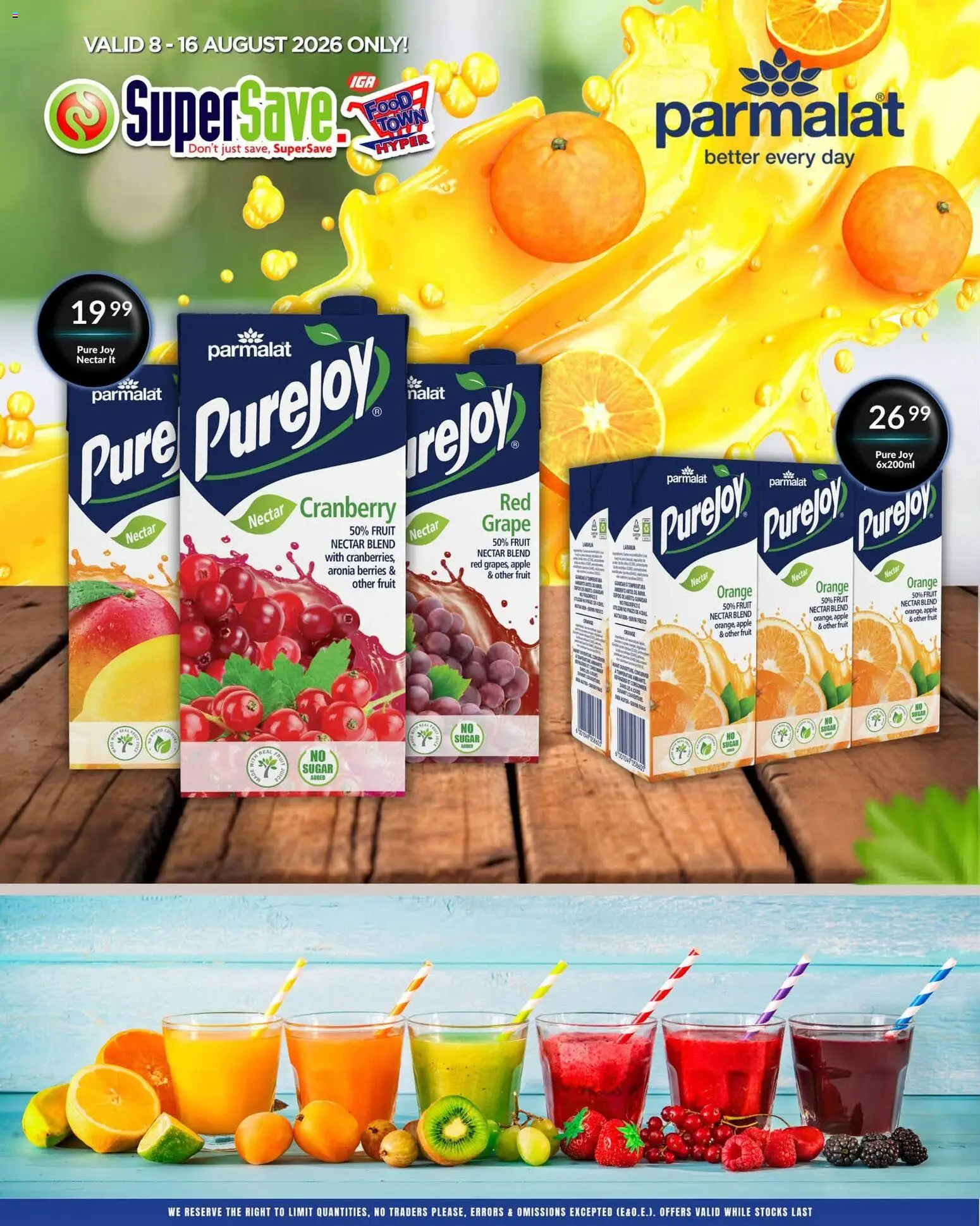 New Super Save catalogue – valid from 08/08/2026 | Page: 1 | Products: Fruit, Sugar