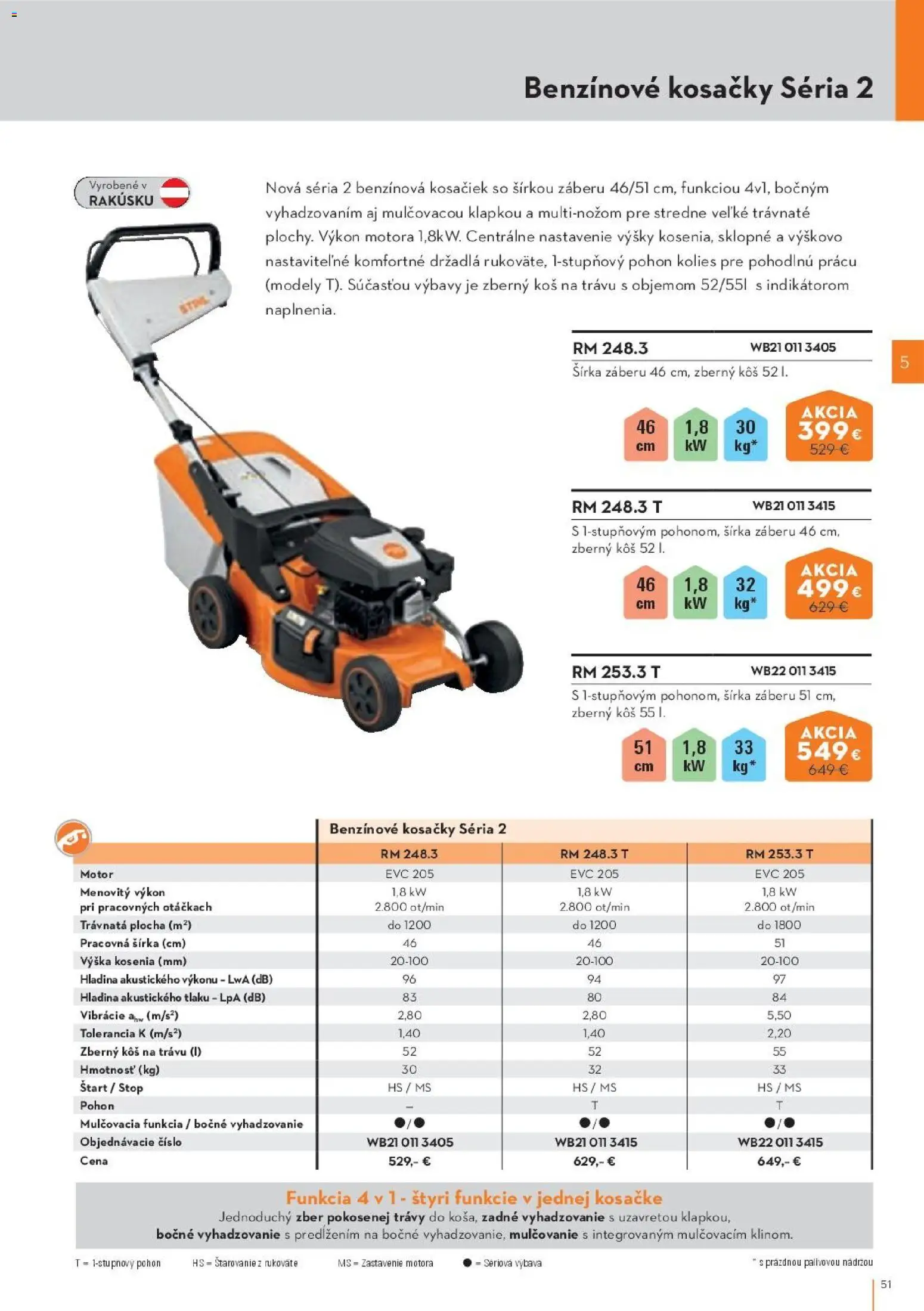 Nové STIHL akcie – leták je platný od 19.08.2026 | Strana: 51 | Produkty: Kosačky, Kôš