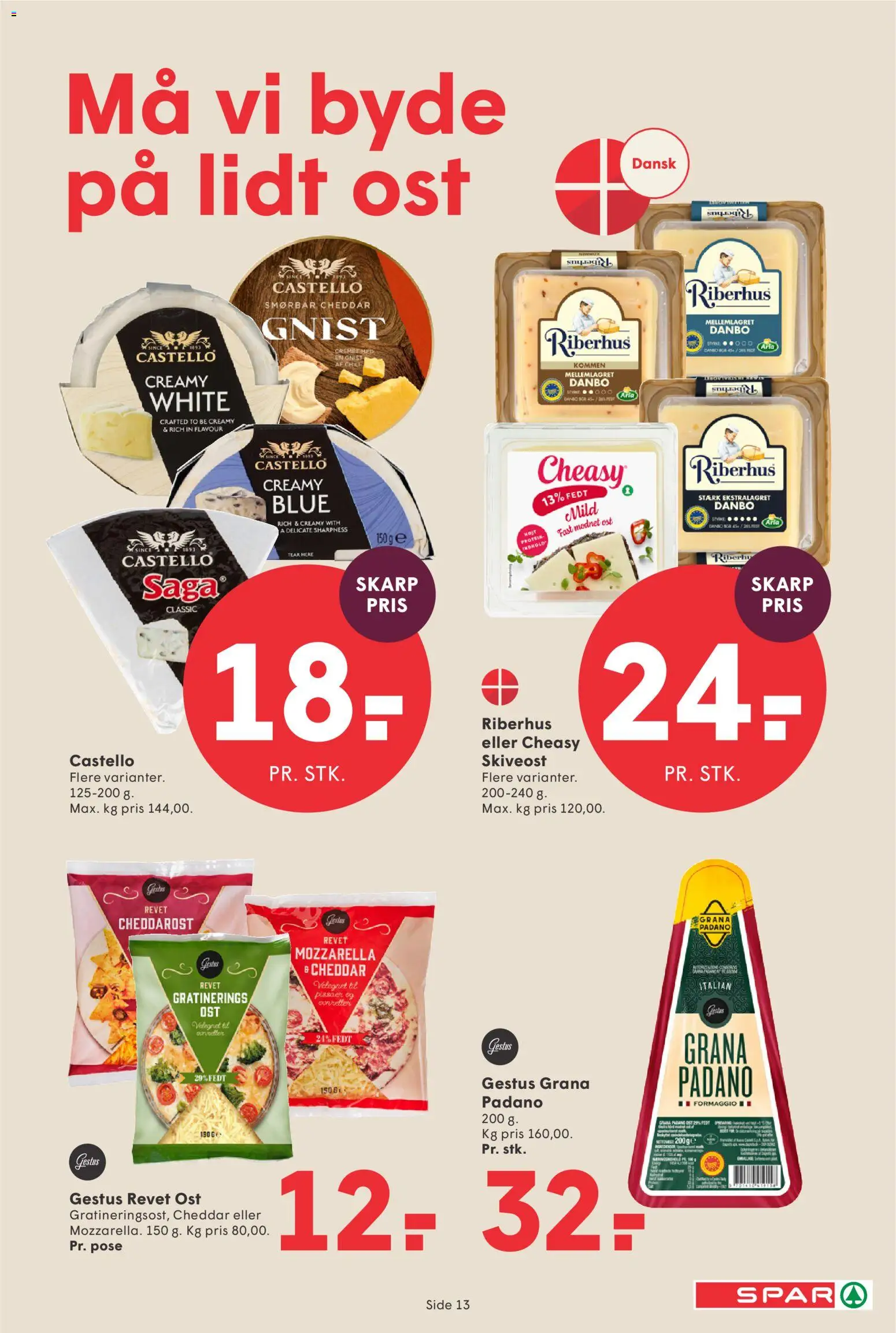 Spar tilbudsavis – gyldig fra 02/10/2026 | Side: 15 | Produkter: Ost, Cheddar, Skiveost, Mozzarella