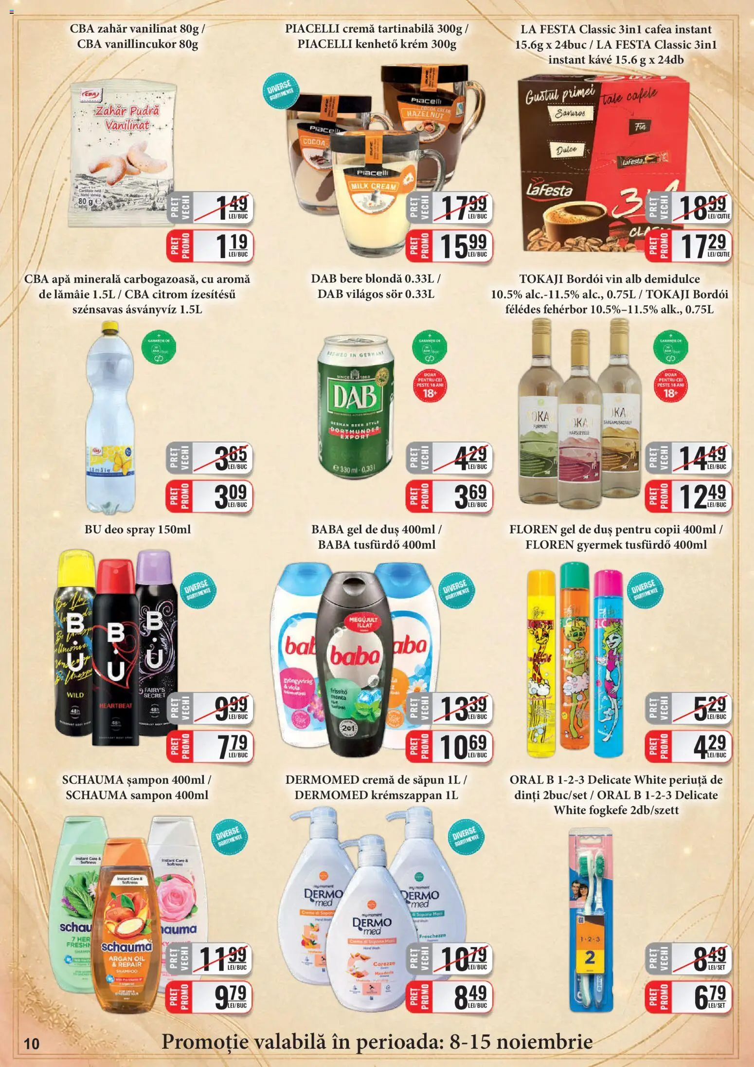 Noul catalog CBA – valabil de la 01.11.2026 | Pagină: 10 | Produse: Șampon, Cremă, Cremă tartinabilă, Lămâie