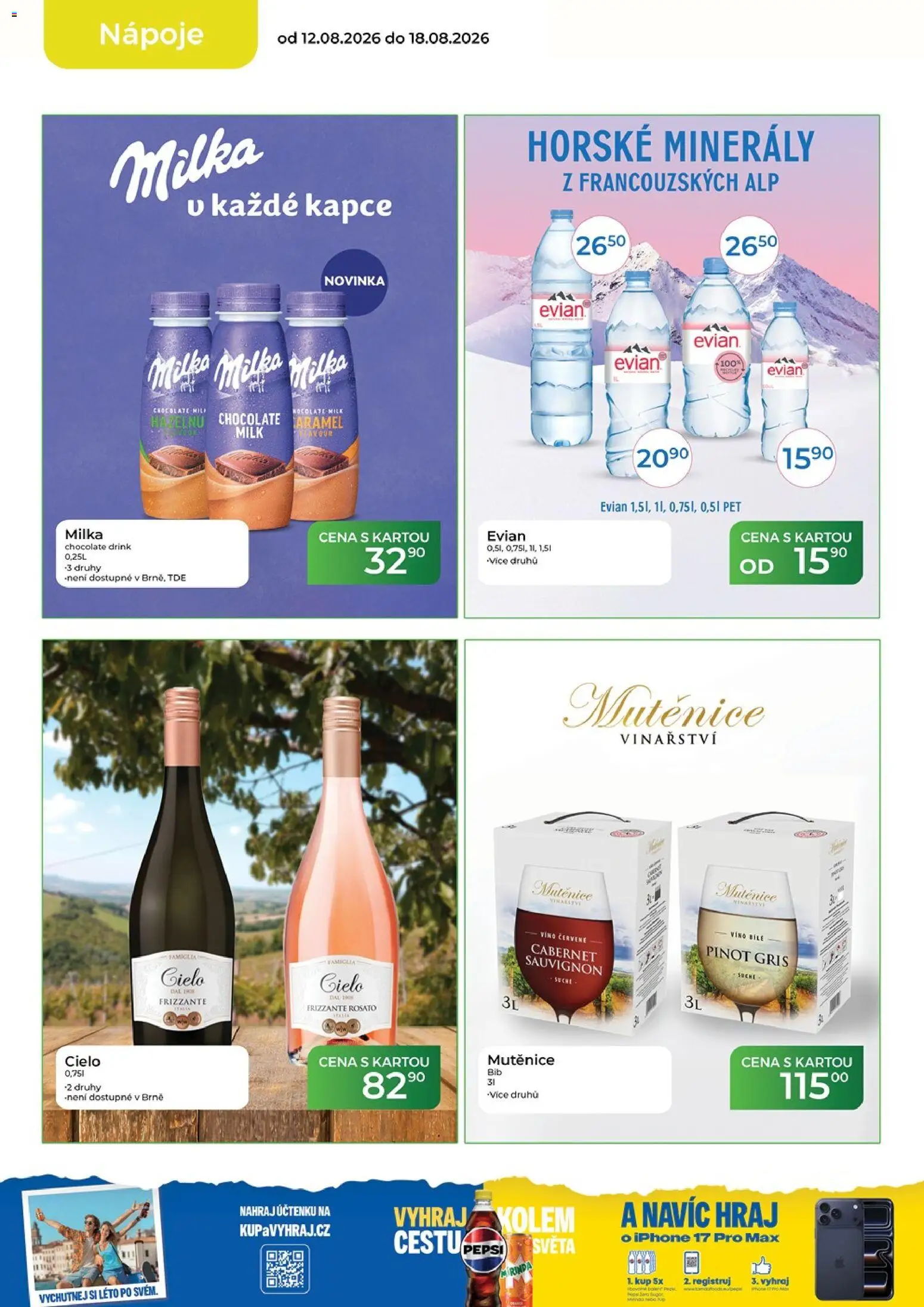 Tamda Foods leták od 12.08.2026 | Strana: 12 | Produkty: Milka, Víno, Mirinda, Pinot Gris