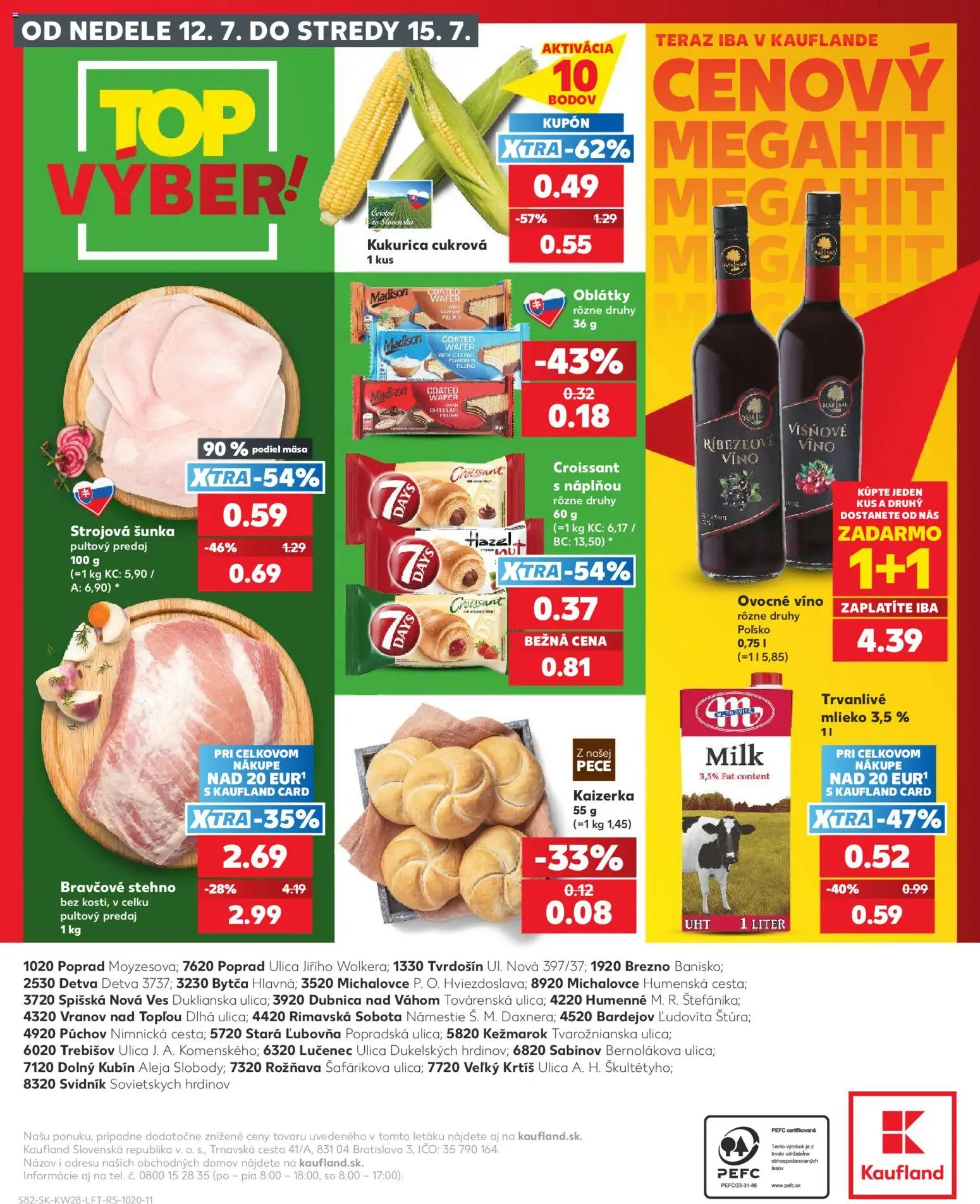Kaufland SK akciós ujság - amely érvényes a következő dátumtól: 2026.07.09. | Oldal: 82 | Termékek: Croissant, Só