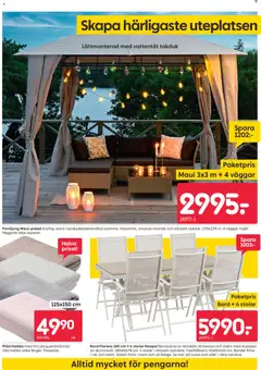 Rusta erbjudanden - Förhandsvisning av reklamblad från butik Rusta aktuell från 15.06.2026 | Sida: 9 | Produkter: Pläd, Bord, Myggnät