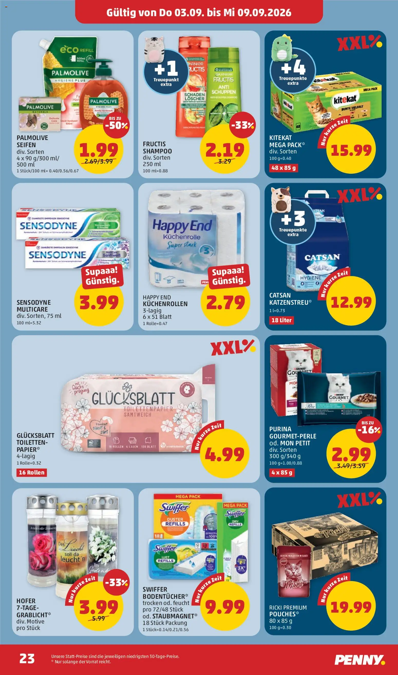 Penny Markt Flugblatt gültig ab 03.09.2026 | Seite: 23 | Produkte: Shampoo