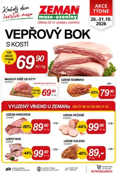 Náhled letáku Prodejny Zeman leták od 26.10.2026