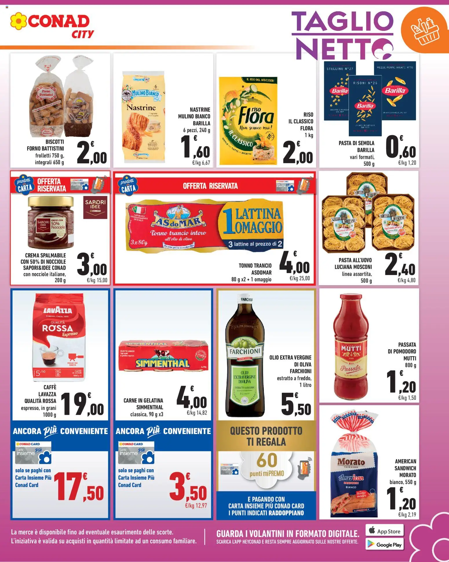 Volantino Conad del 26/06/2026 | Pagina: 3 | Prodotti: Biscotti, Mutti passata, Forno, Penne
