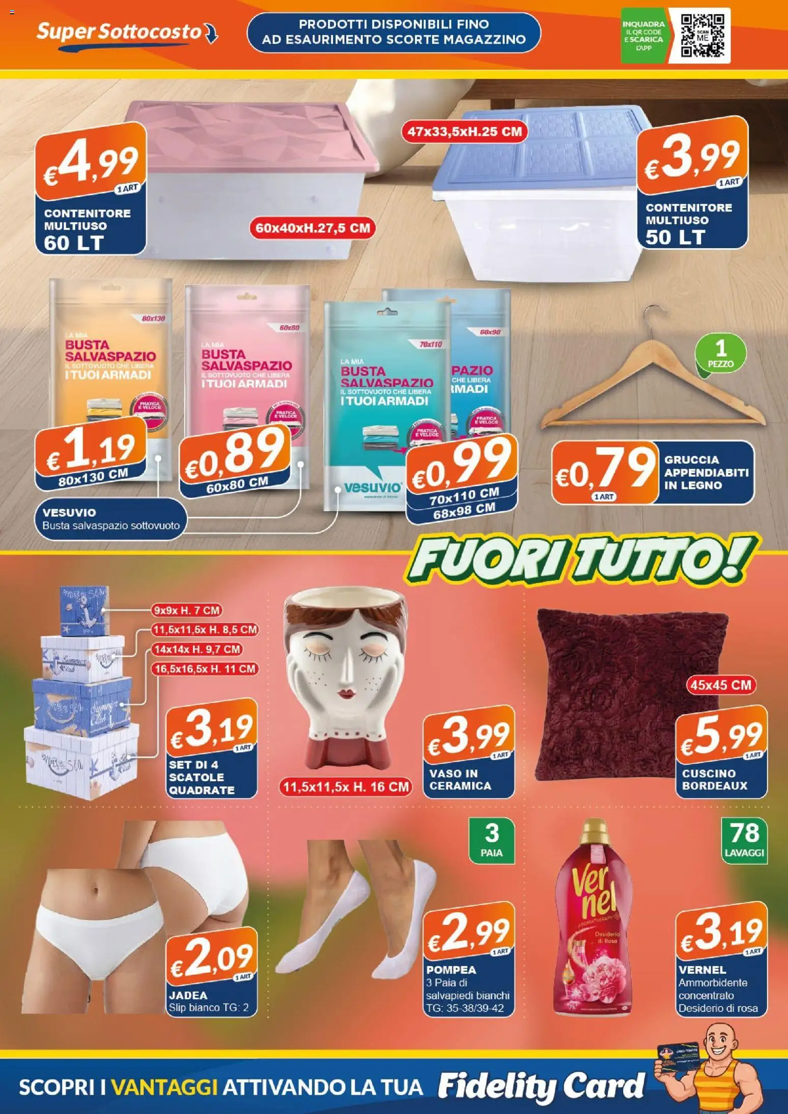 Volantino Mister Risparmio del 04.05.2026 | Pagina: 7 | Prodotti: Ammorbidente, Cuscino, Vaso, Appendiabiti