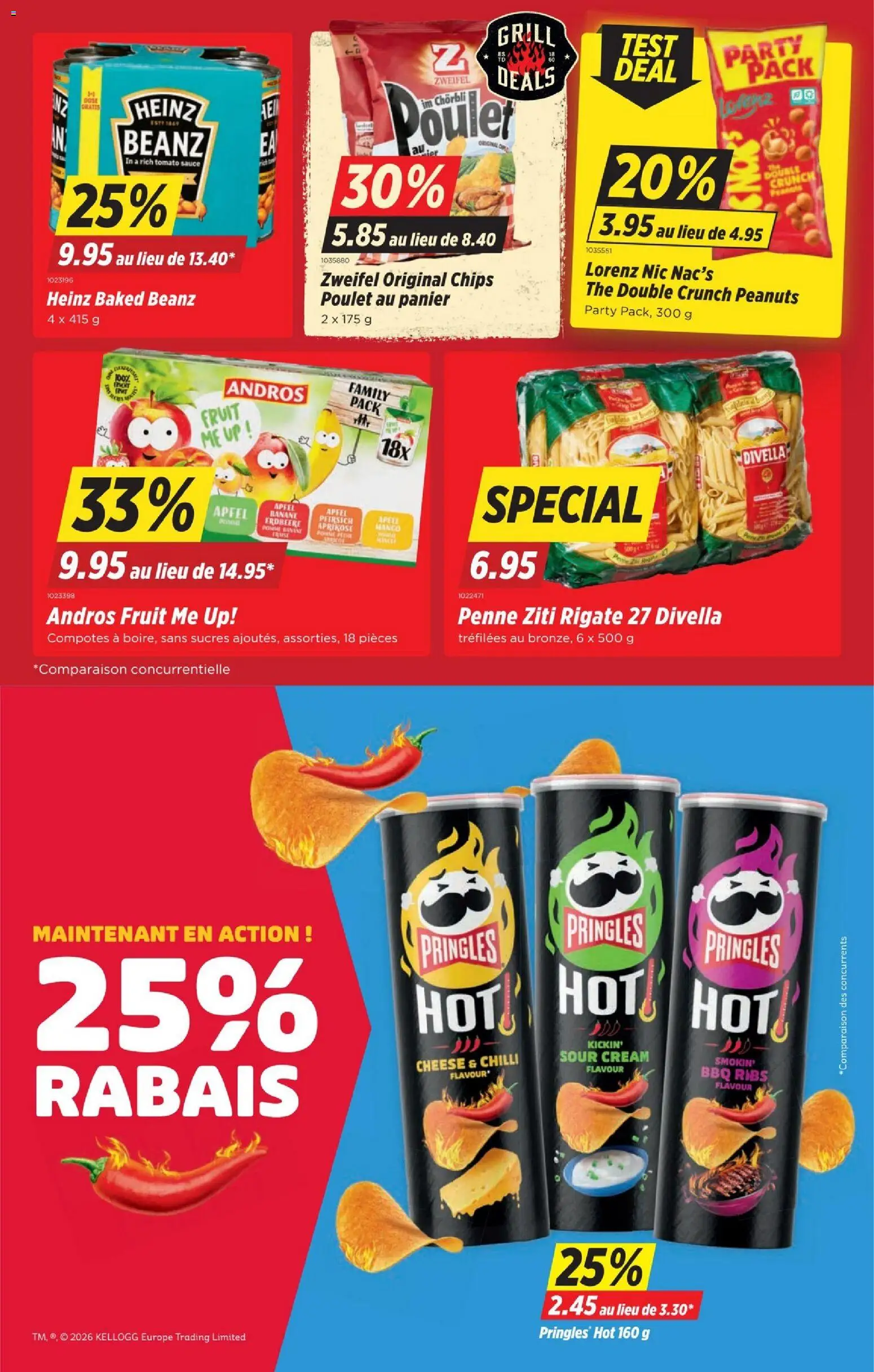 Denner aktionen FR – gültig ab 20.08.2026 | Seite: 11 | Produkte: Äpfel, Pasta, Chips, Grill