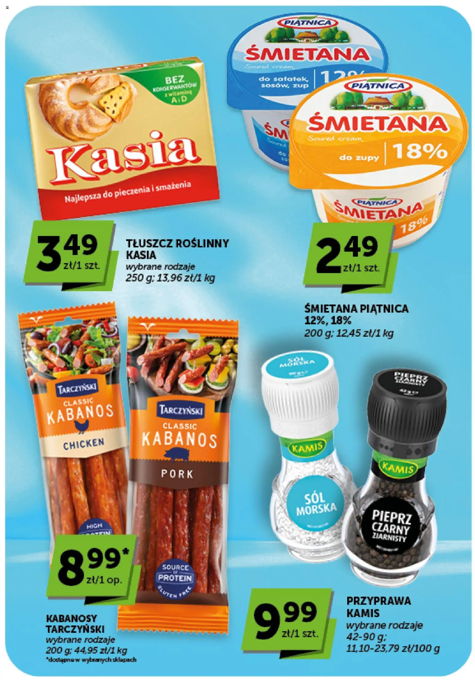 ABC gazetka - Minimarket od 10.09.2026 | Strona: 8 | Produkty: Piątnica, Kabanosy, Śmietana, Pieprz