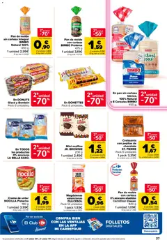 Vista previa Pan de molde con corteza 0% azúcares añadidos Carrefour Classic, Pan de molde con corteza 0% azúcares añadidos Carrefour Classic 820 g válido desde el 10/09/2026 | Página: 41