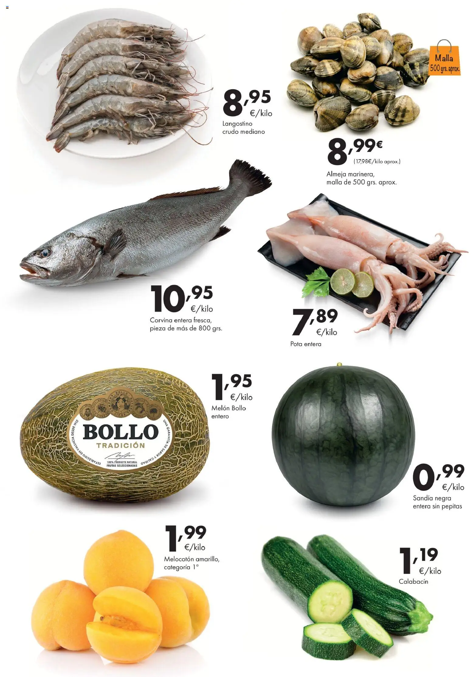 Lupa Supermercados folleto │ válido desde el 25/06/2026 | Página: 2 | Productos: Φορτιστής, Calabacín, Sandía, Langostino