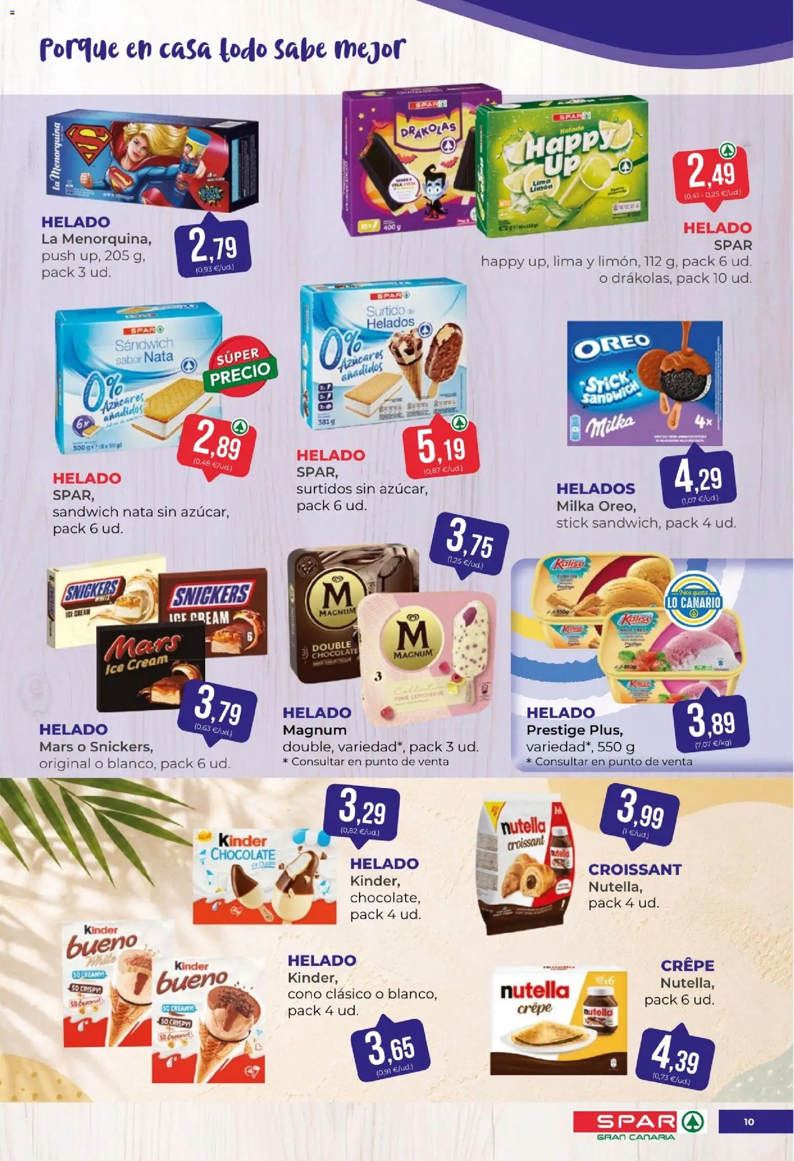 Spar folleto │ válido desde el 04/09/2026 | Página: 10 | Productos: Snickers, Chocolate, Croissant, Limón