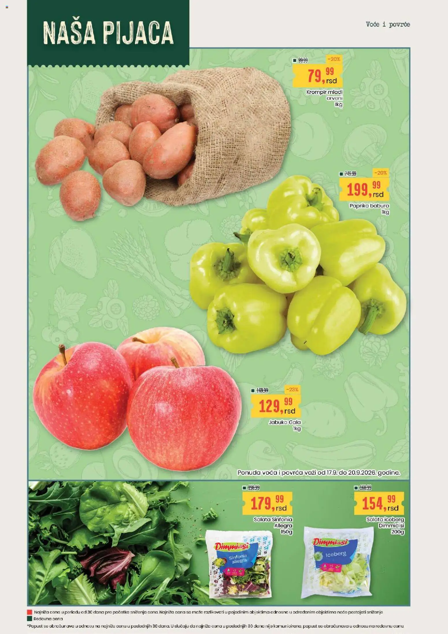 Aroma Market katalog - važi od 17.09.2026 | Strana: 2 | Proizvode: Voće, Salata, Krompir, So