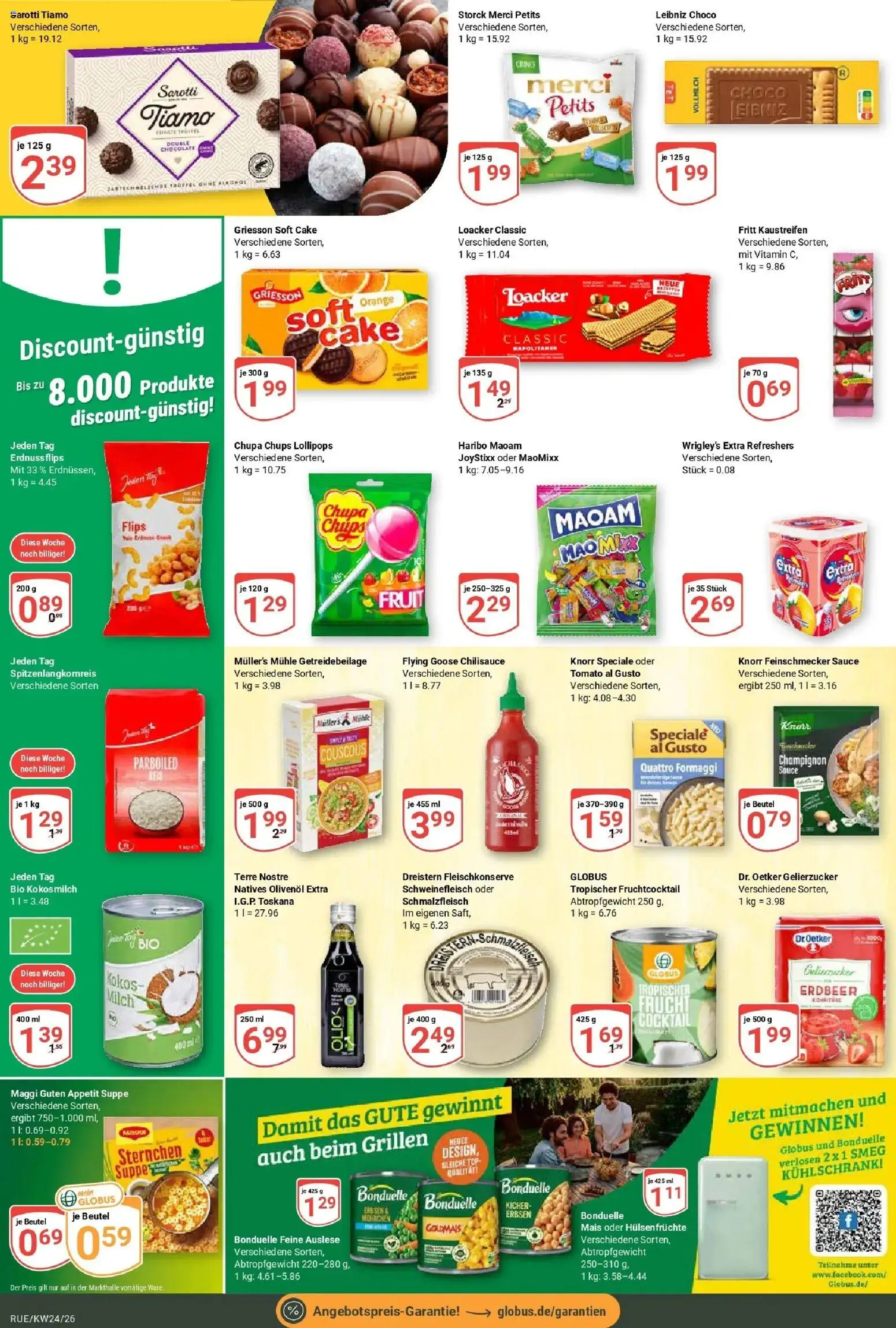 Globus Prospekt Rüsselsheim – gültig ab 08.06.2026 | Seite: 17 | Produkte: Merci, Gelierzucker, Maggi, Olivenol