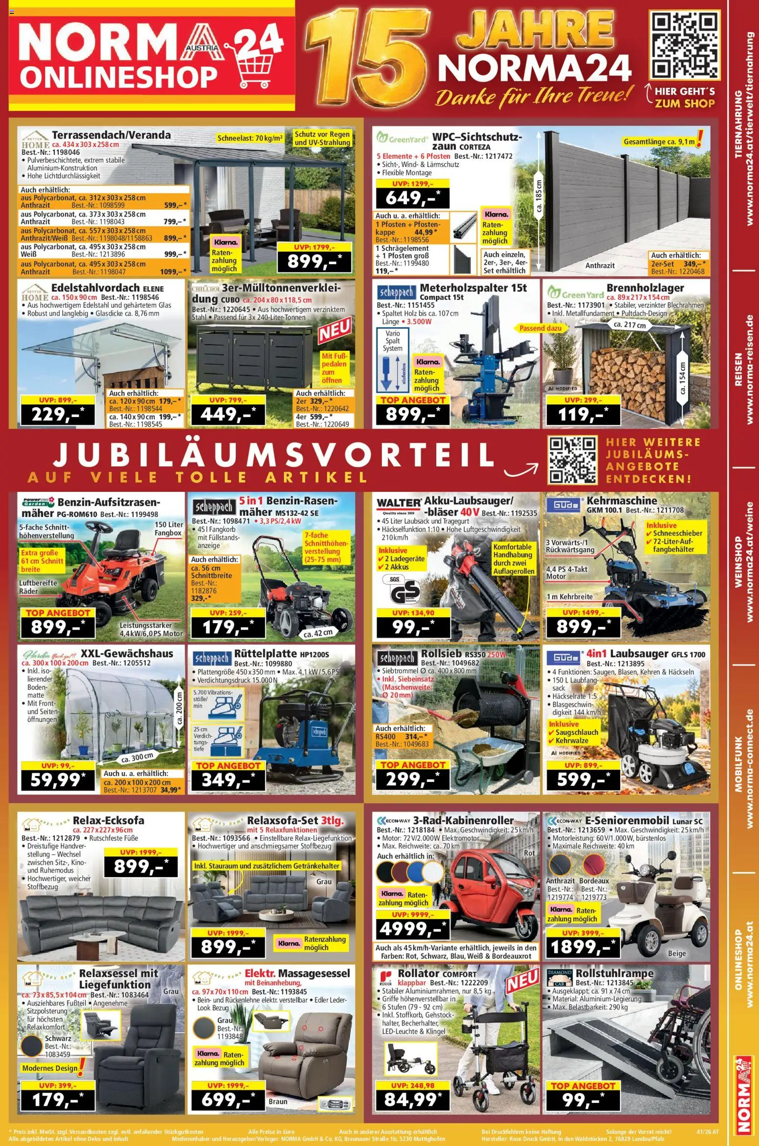Norma Online shop gültig ab 05.10.2026 | Seite: 1 | Produkte: Kappe, Bein