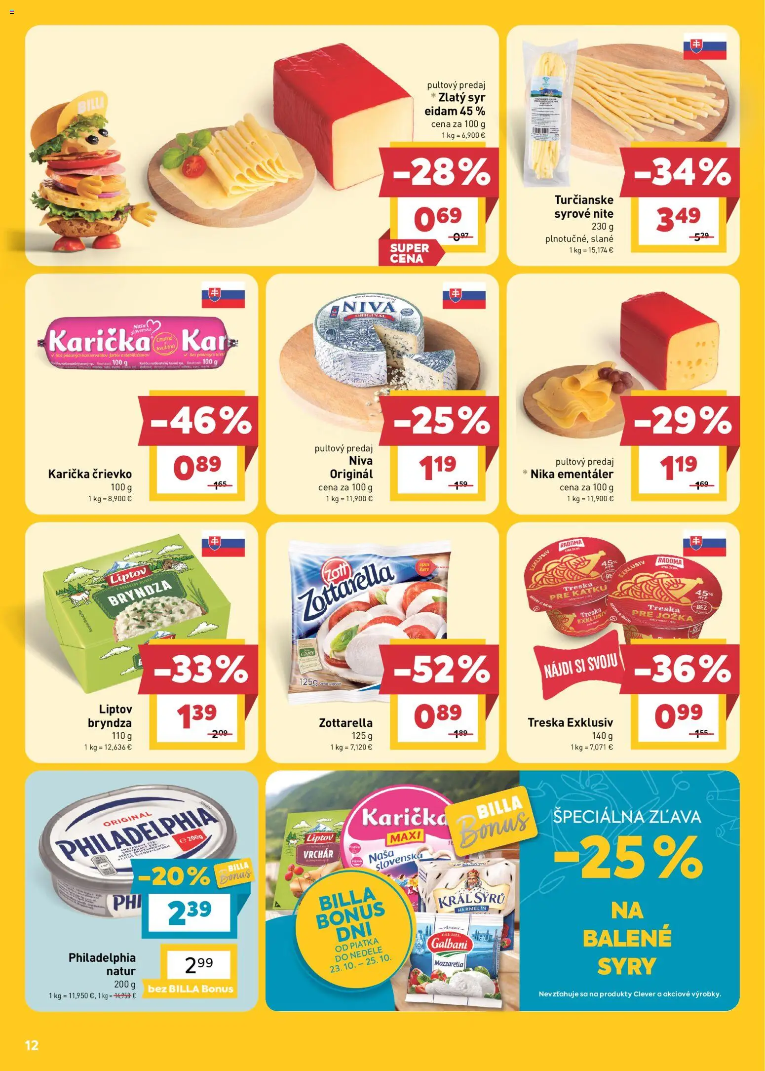 Nové Billa akcie – leták je platný od 21.10.2026 | Strana: 12