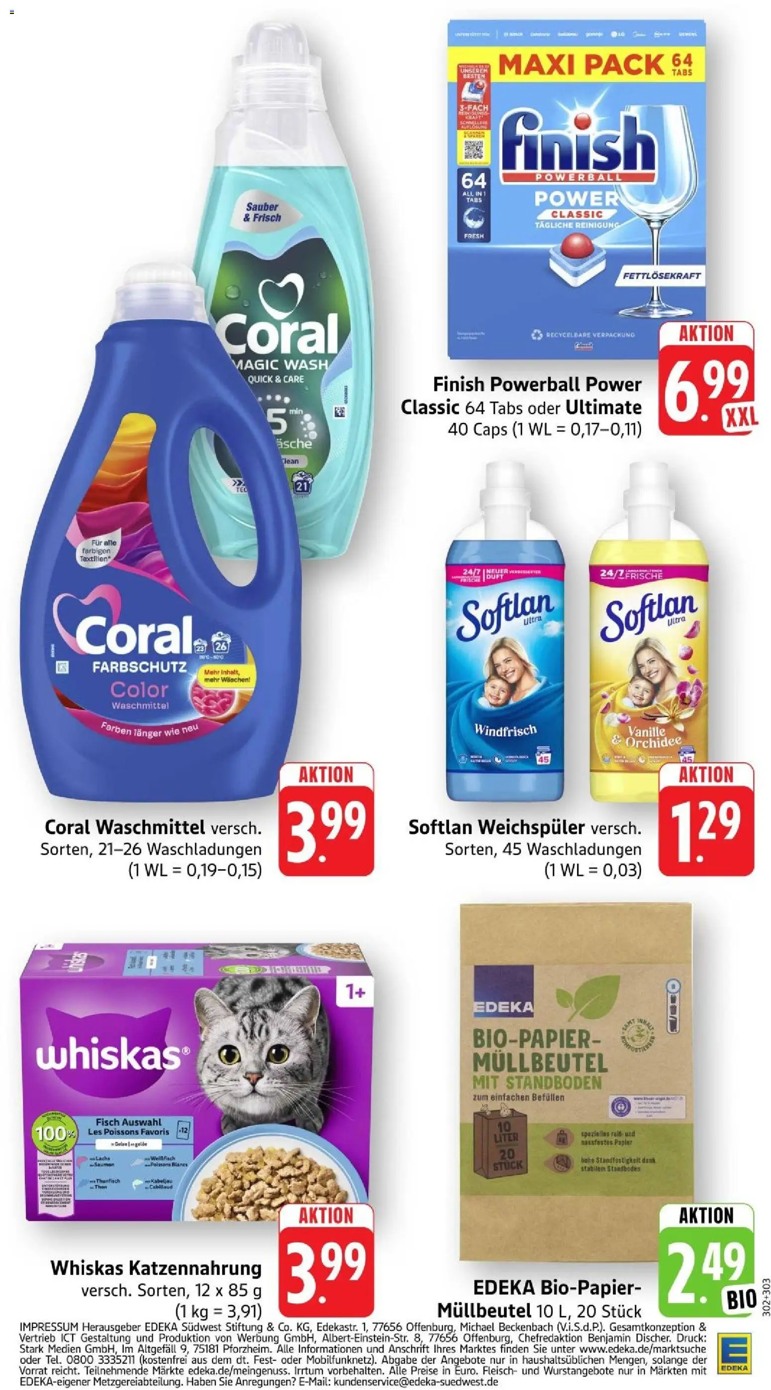 Edeka Prospekt Stuttgart – gültig ab 10.08.2026 | Seite: 36 | Produkte: Thunfisch, Coral, Finish, Vanille